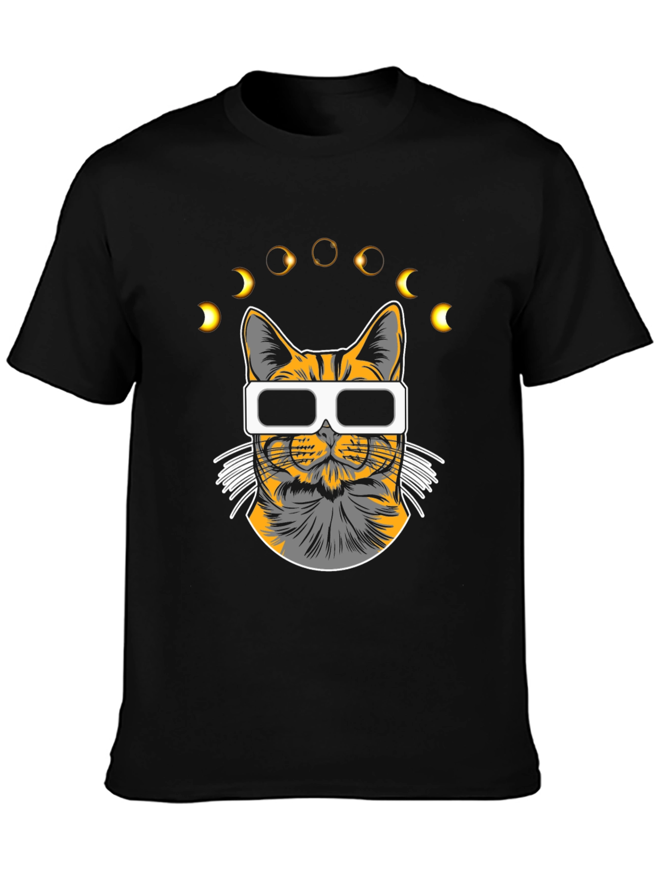 Eclipse Cat T-Shirt - Unique Graphic Tee