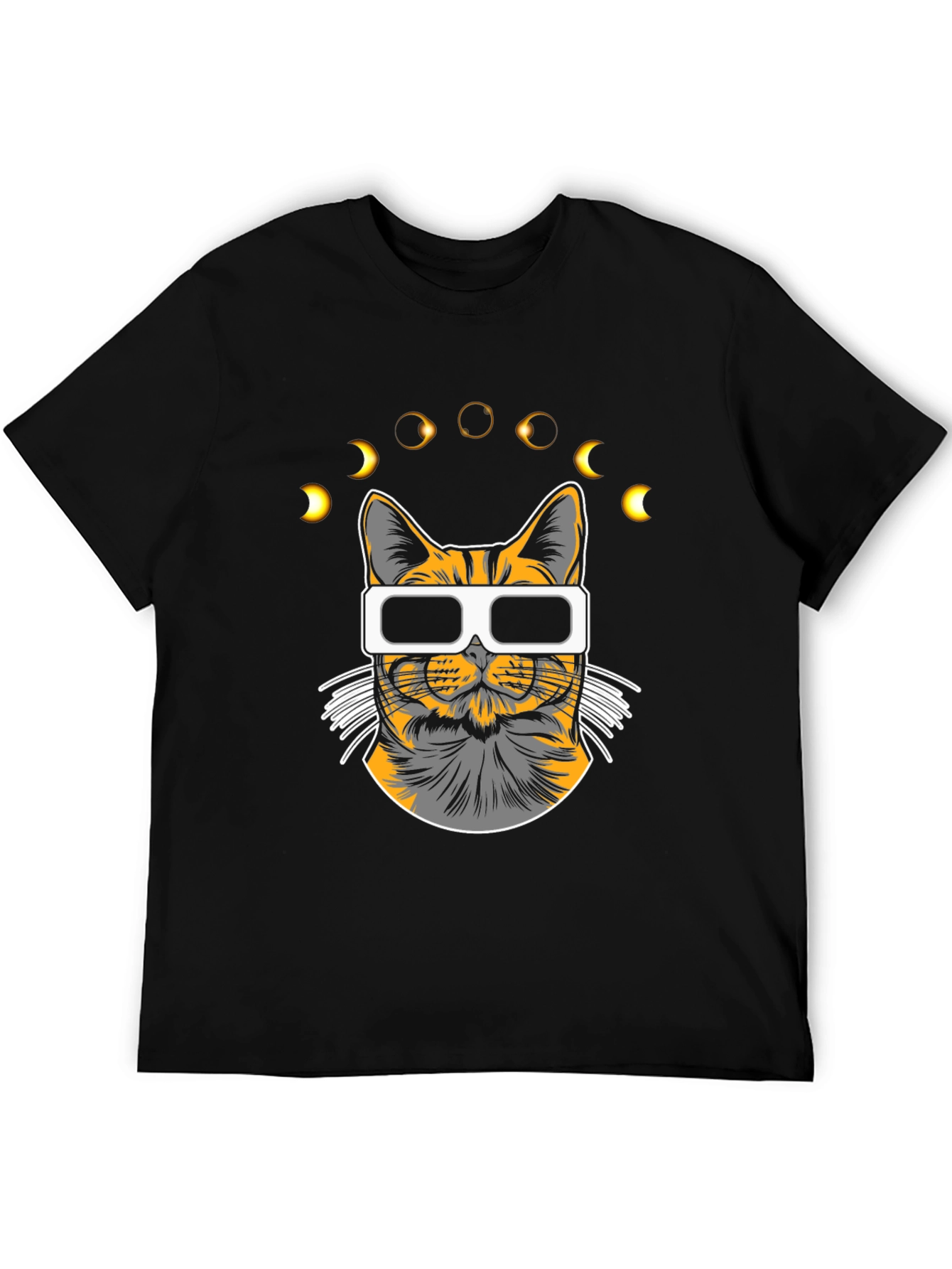 Eclipse Cat T-Shirt - Unique Graphic Tee