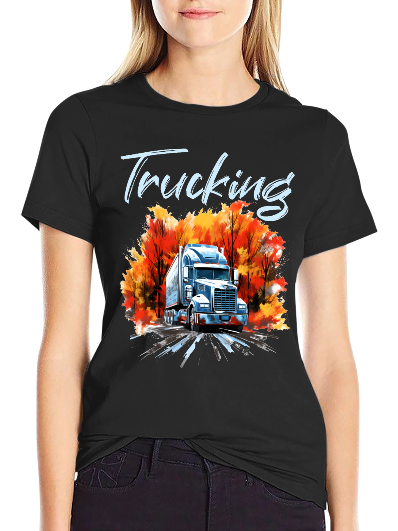 Trucking Fall T-Shirt | Unique Design
