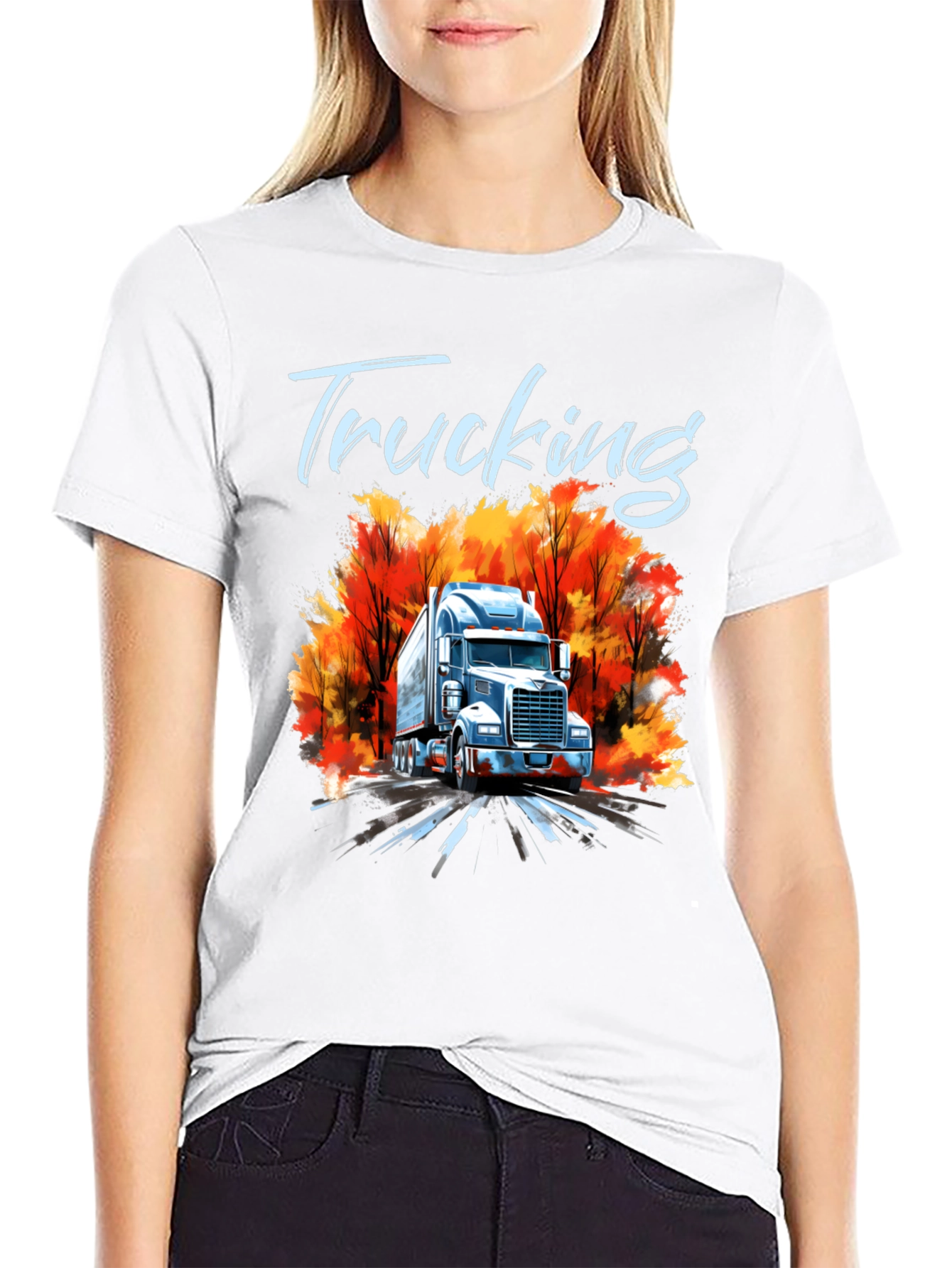 Trucking Fall T-Shirt | Unique Design