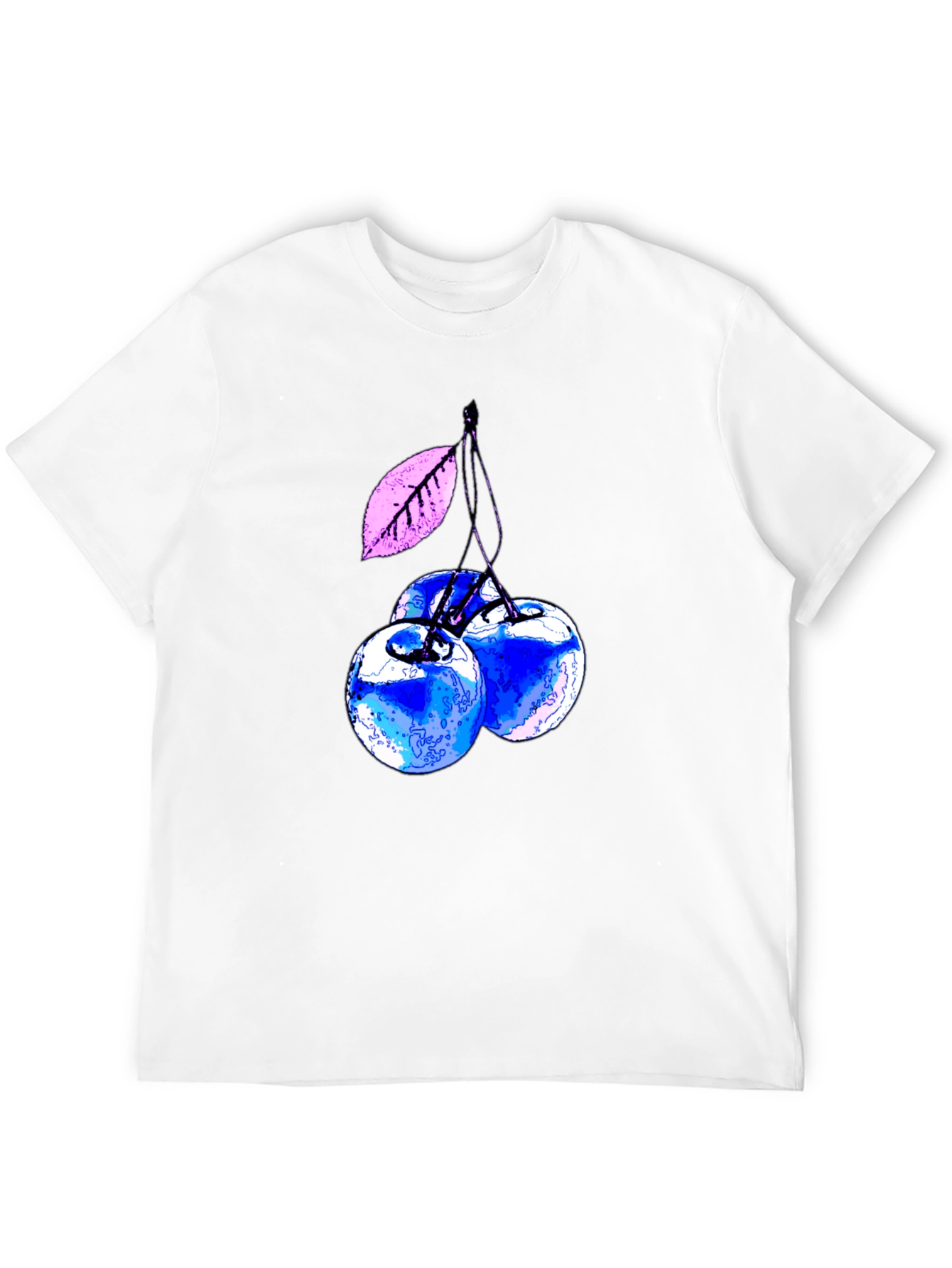 Blue Cherry Graphic Tee - Stylish & Unique!