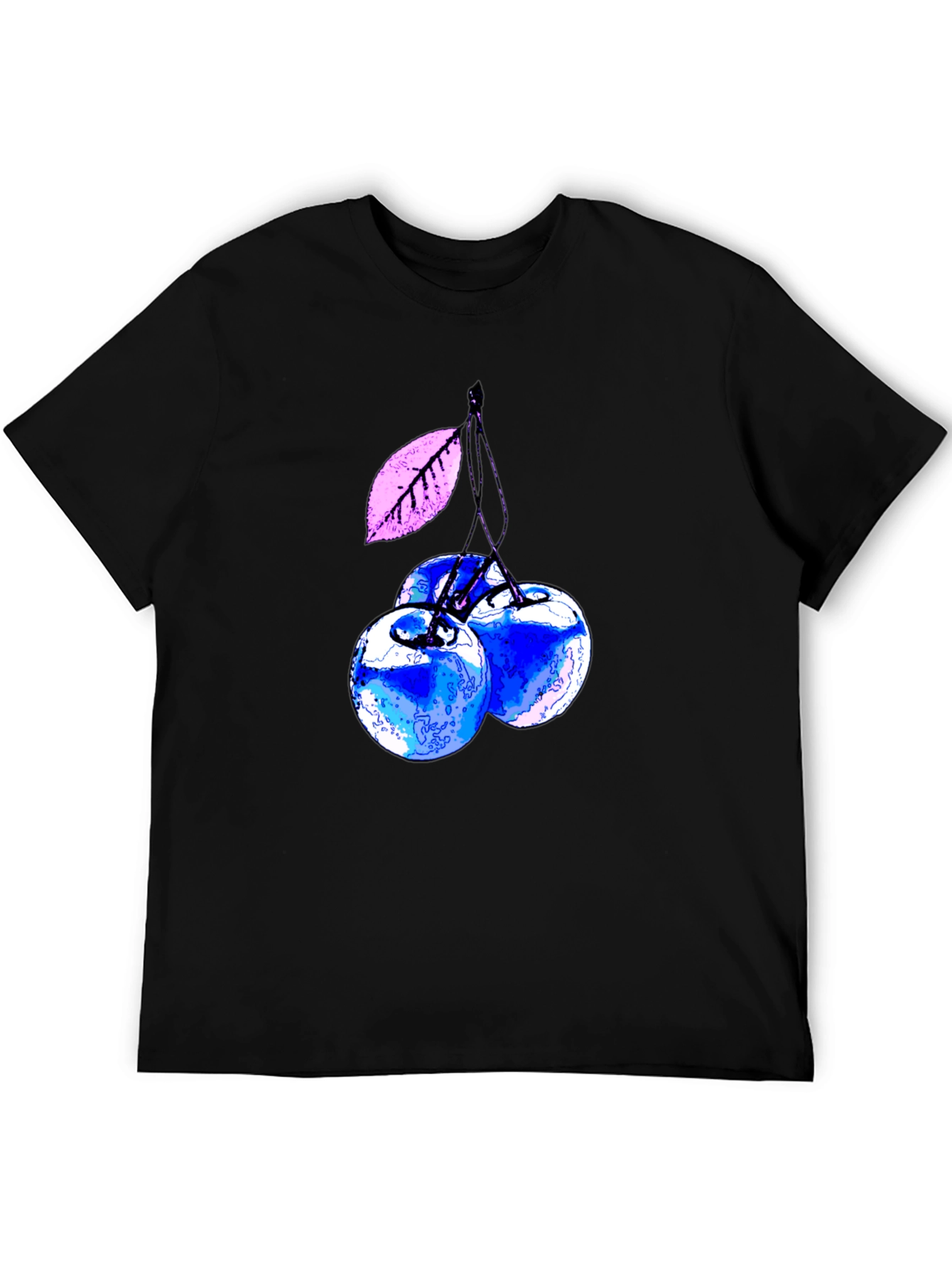 Blue Cherry Graphic Tee - Stylish & Unique!