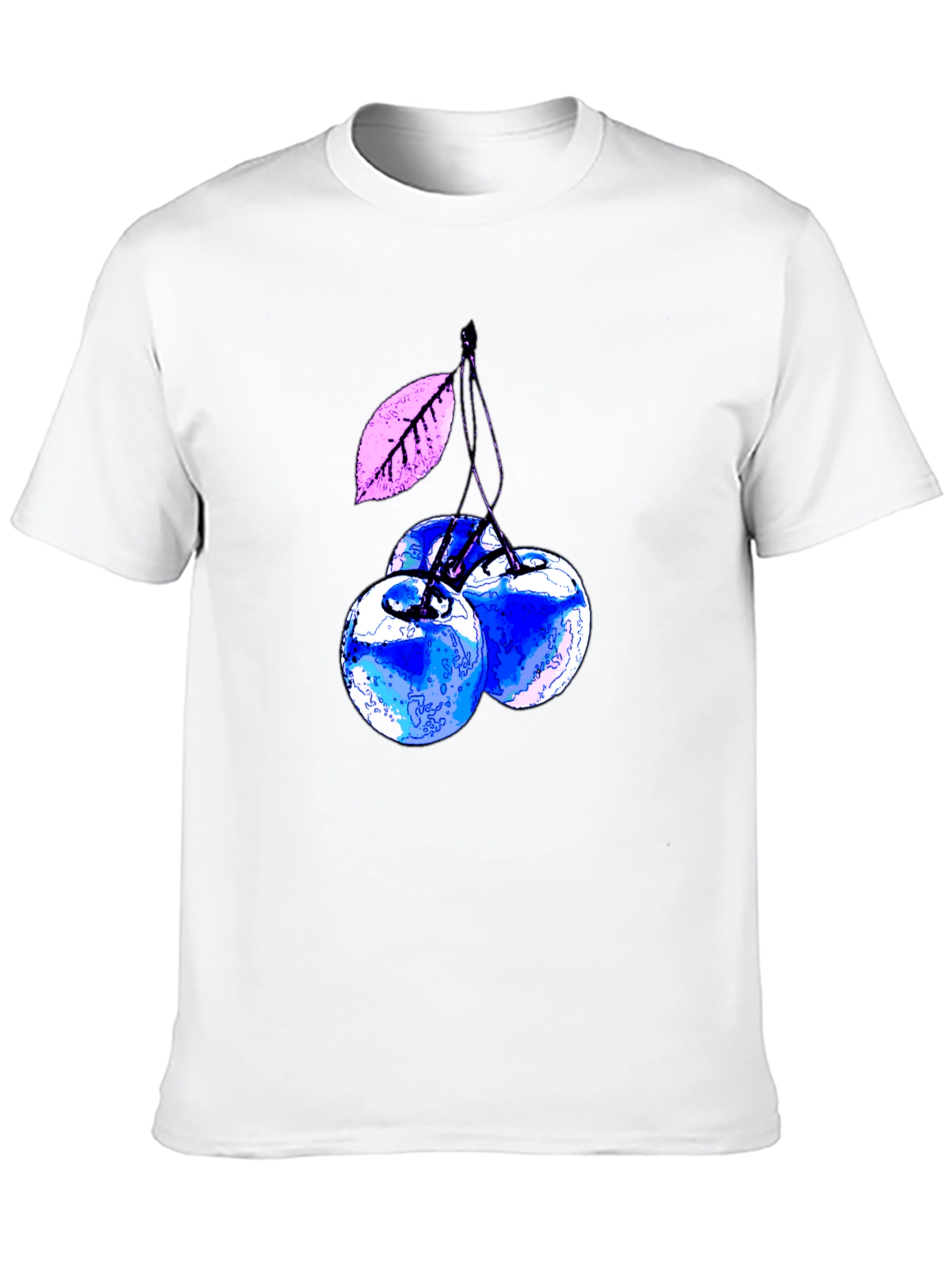Blue Cherry Graphic Tee - Stylish & Unique!