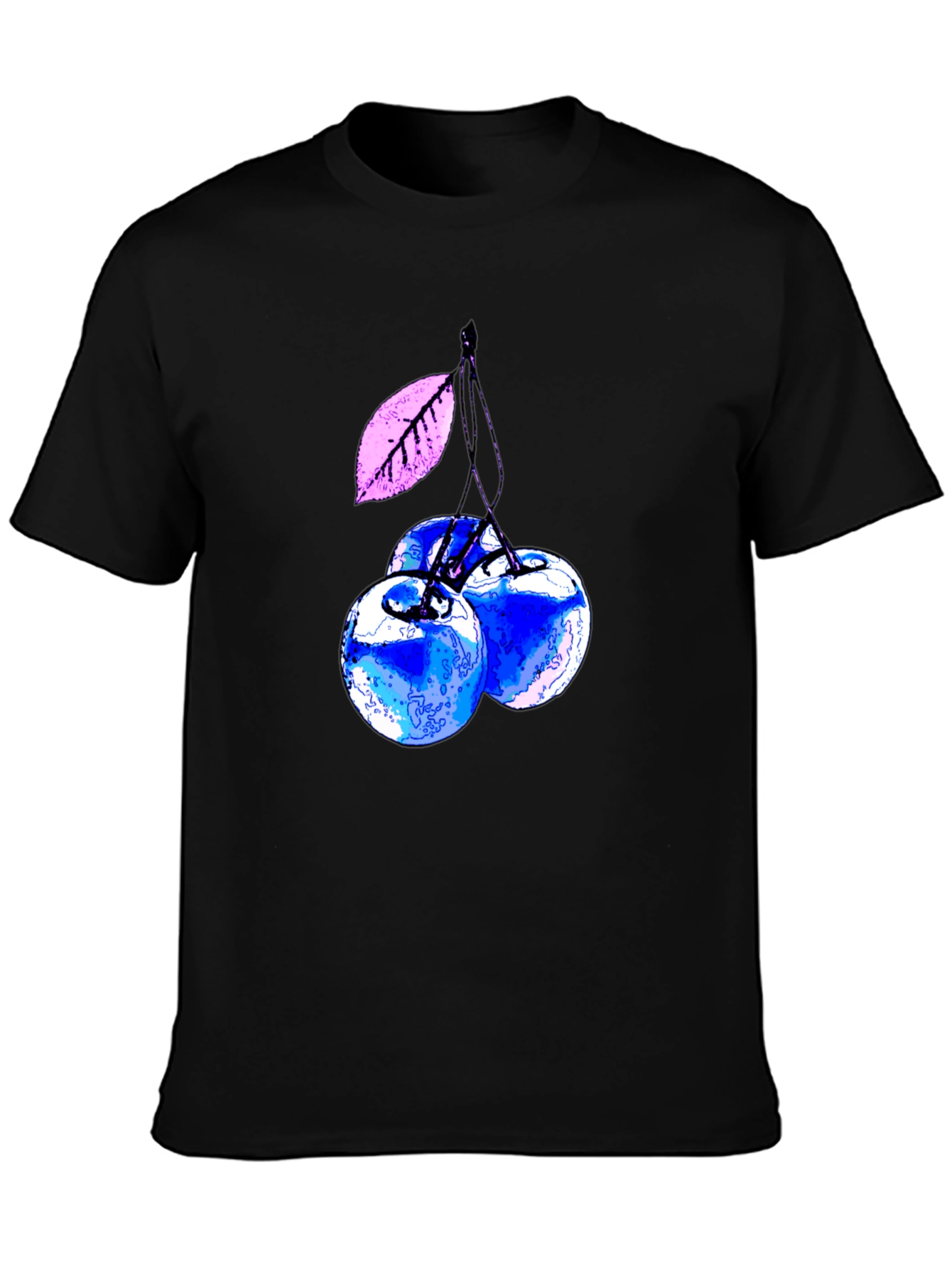 Blue Cherry Graphic Tee - Stylish & Unique!