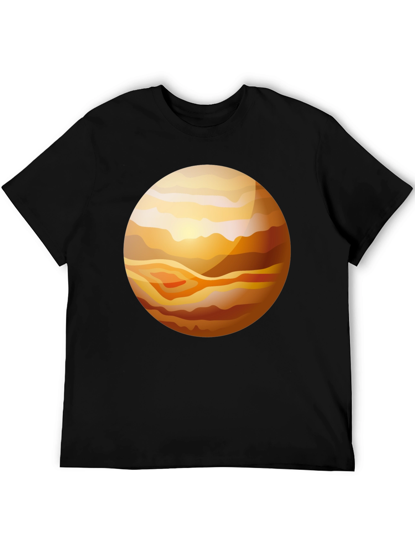 Planet Graphic T-Shirt - Stylish Black Tee