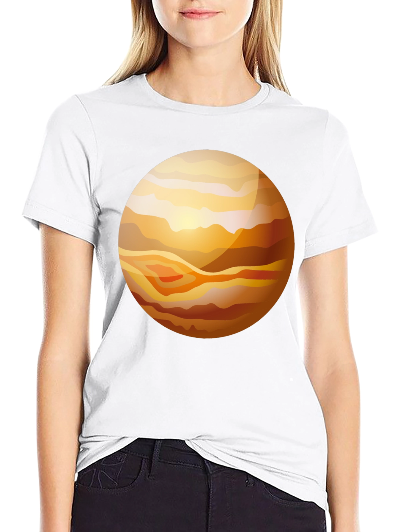 Planet Graphic T-Shirt - Stylish Black Tee