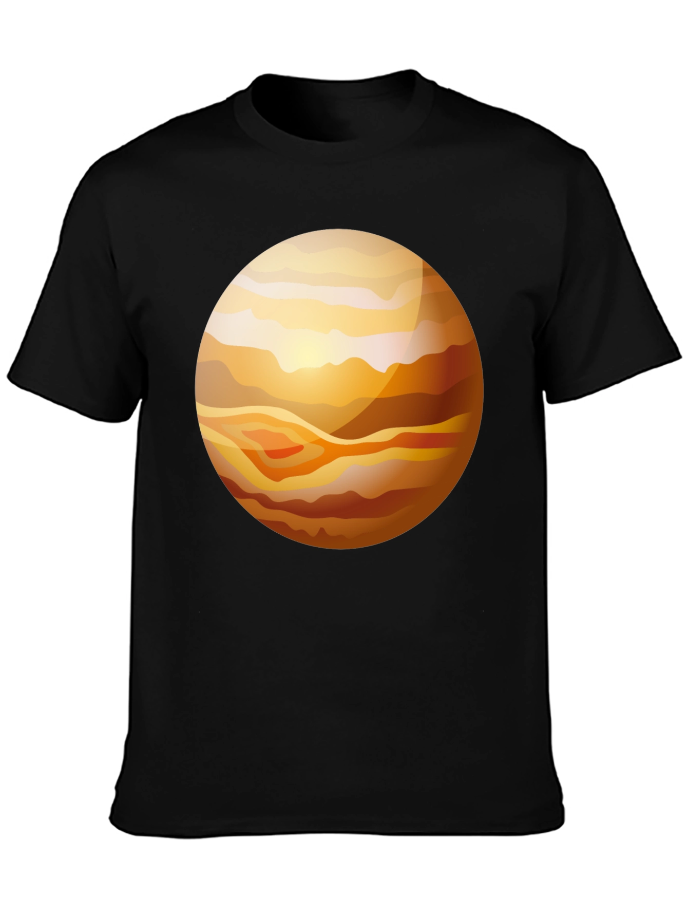 Planet Graphic T-Shirt - Stylish Black Tee