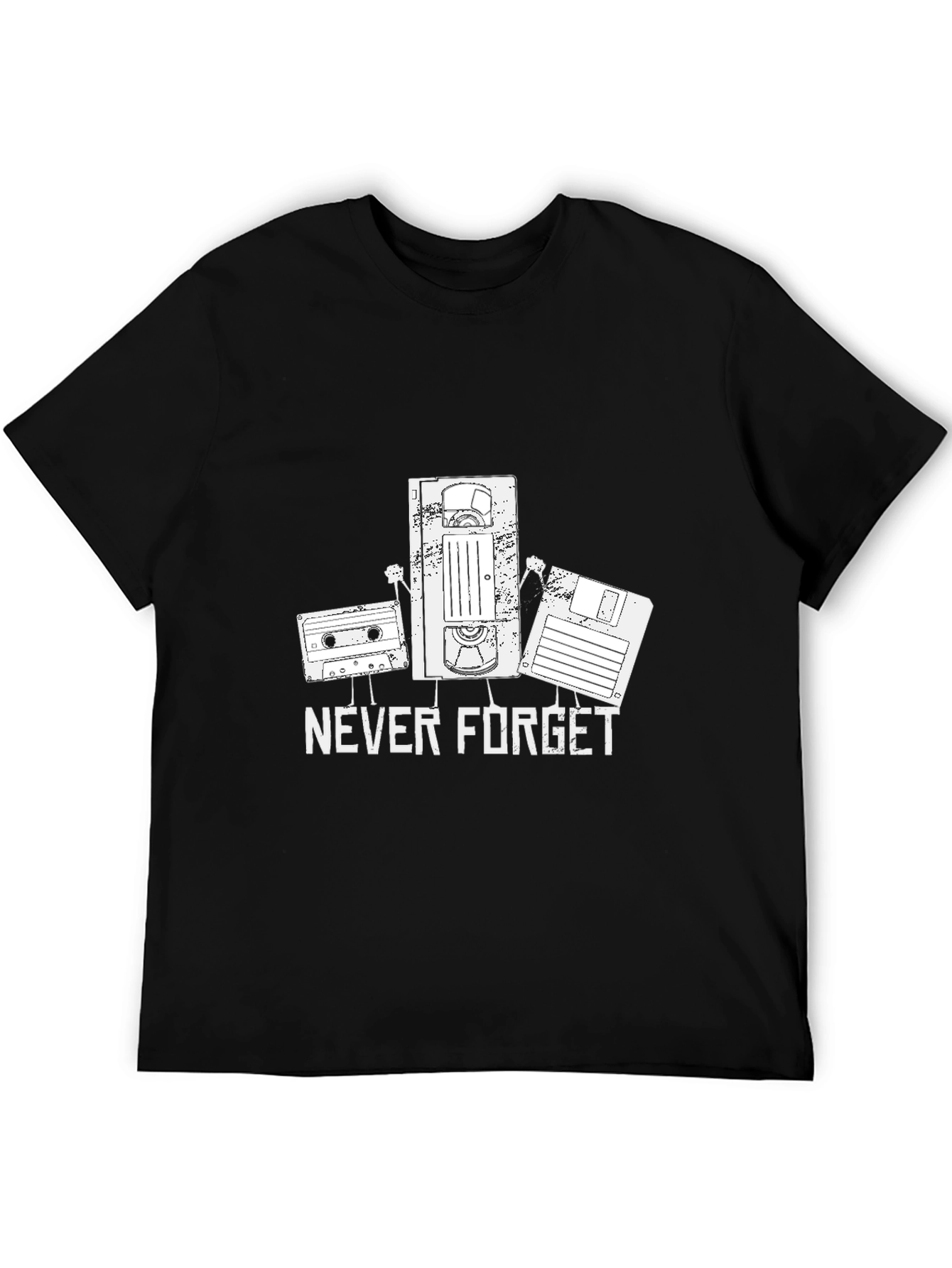 Retro Tech Never Forget Graphic T-Shirt