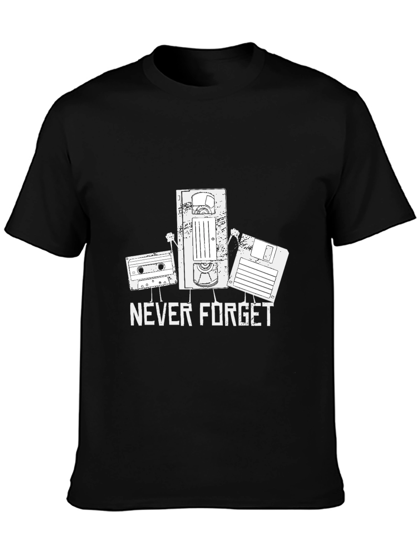 Retro Tech Never Forget Graphic T-Shirt