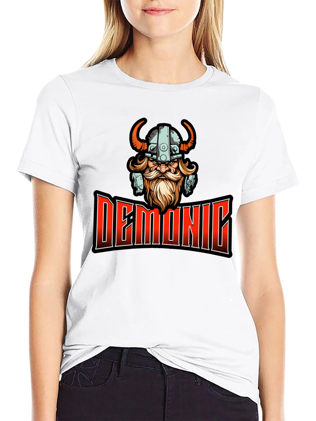 Demonic Viking Graphic T-Shirt