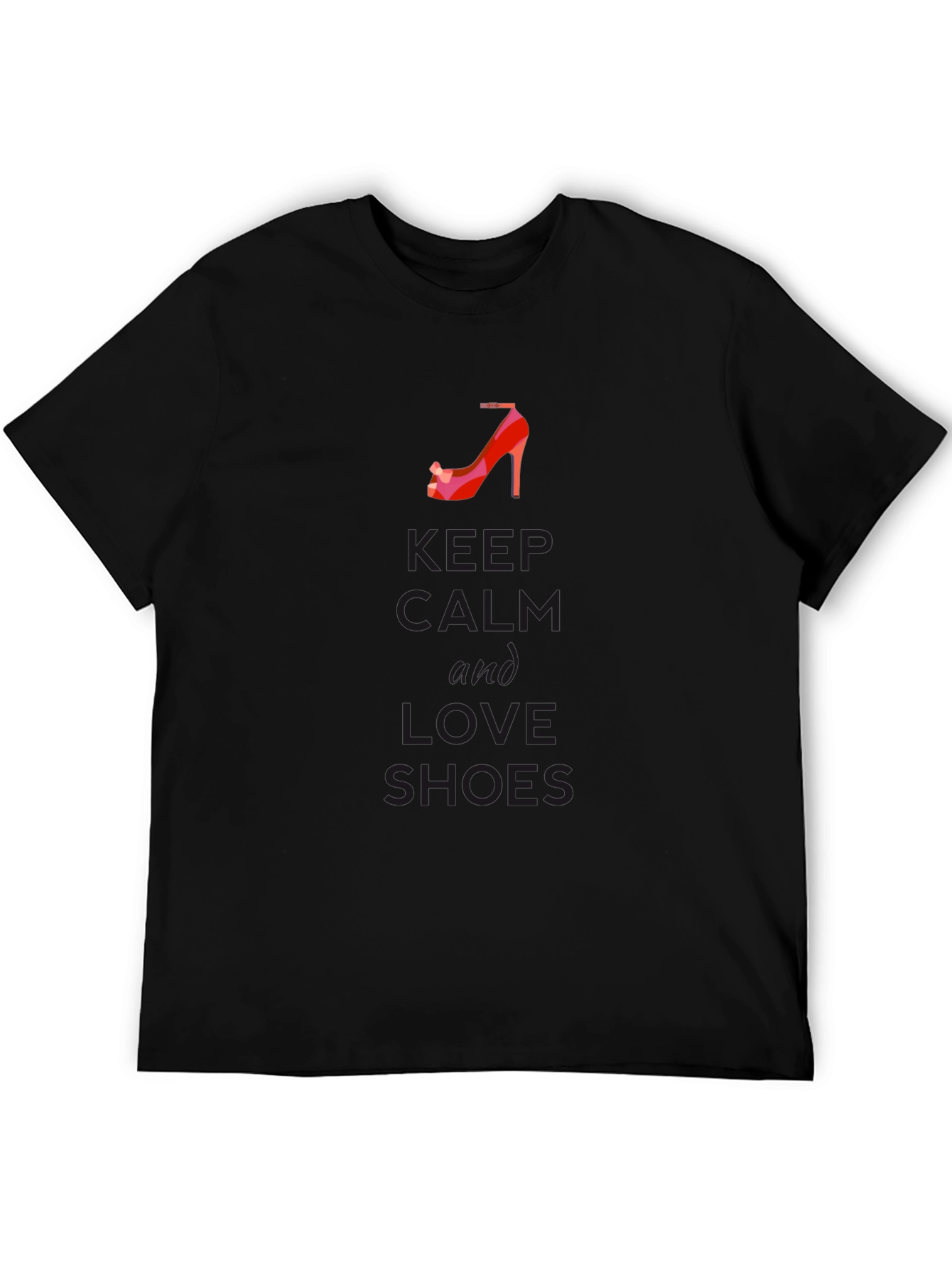 Keep Calm & Love Shoes Graphic Tee