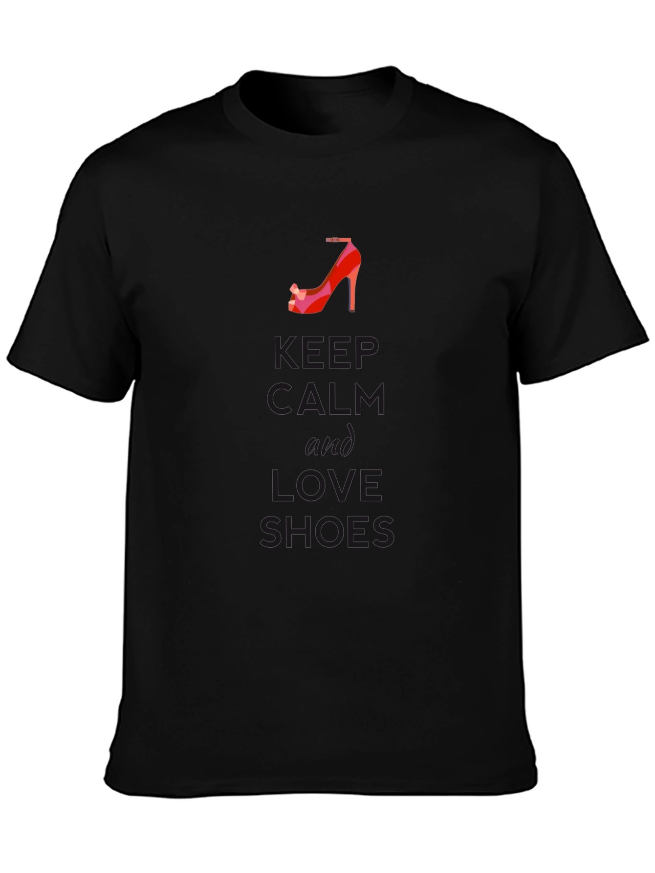 Keep Calm & Love Shoes Graphic Tee