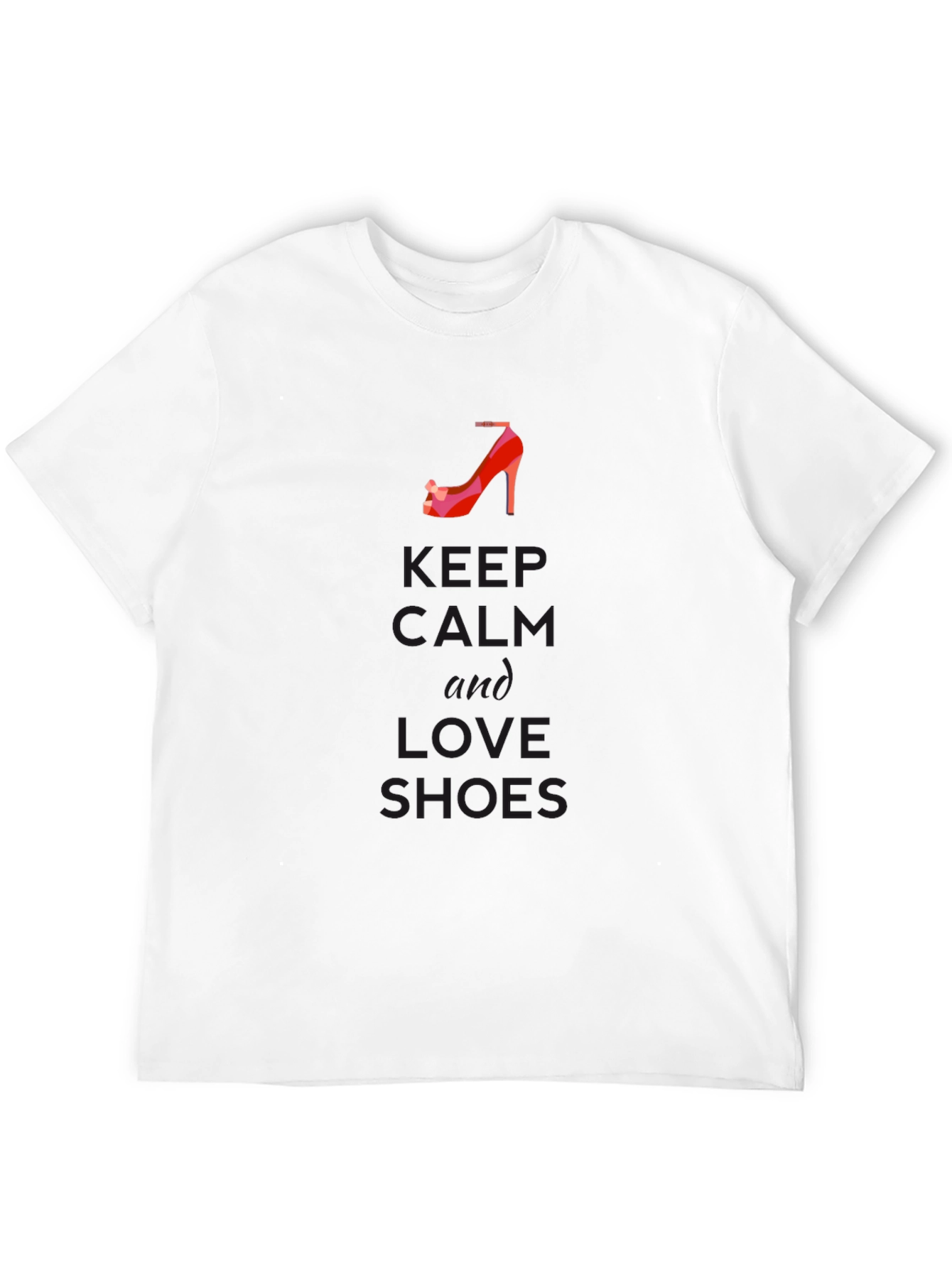 Keep Calm & Love Shoes Graphic Tee