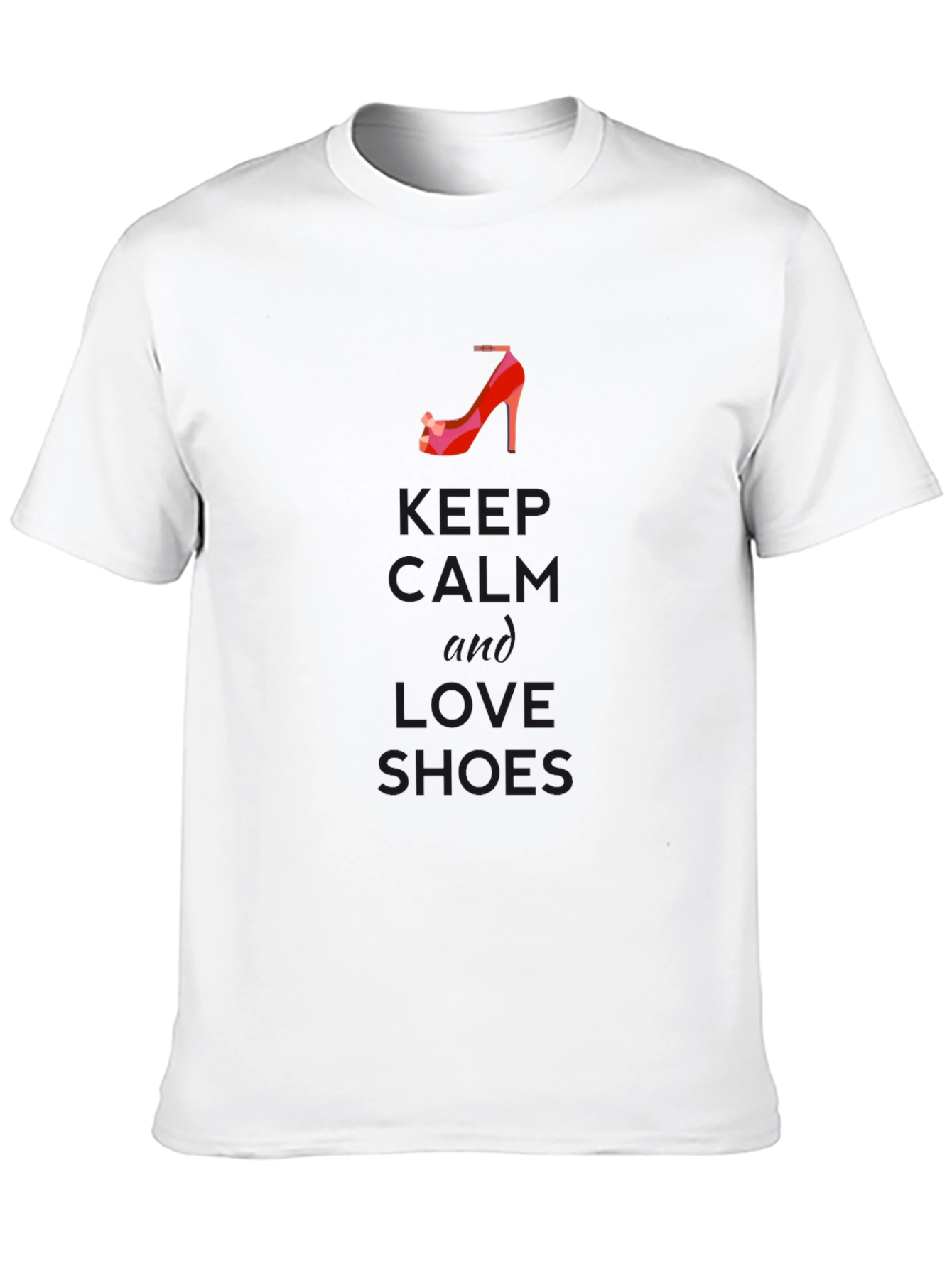Keep Calm & Love Shoes Graphic Tee