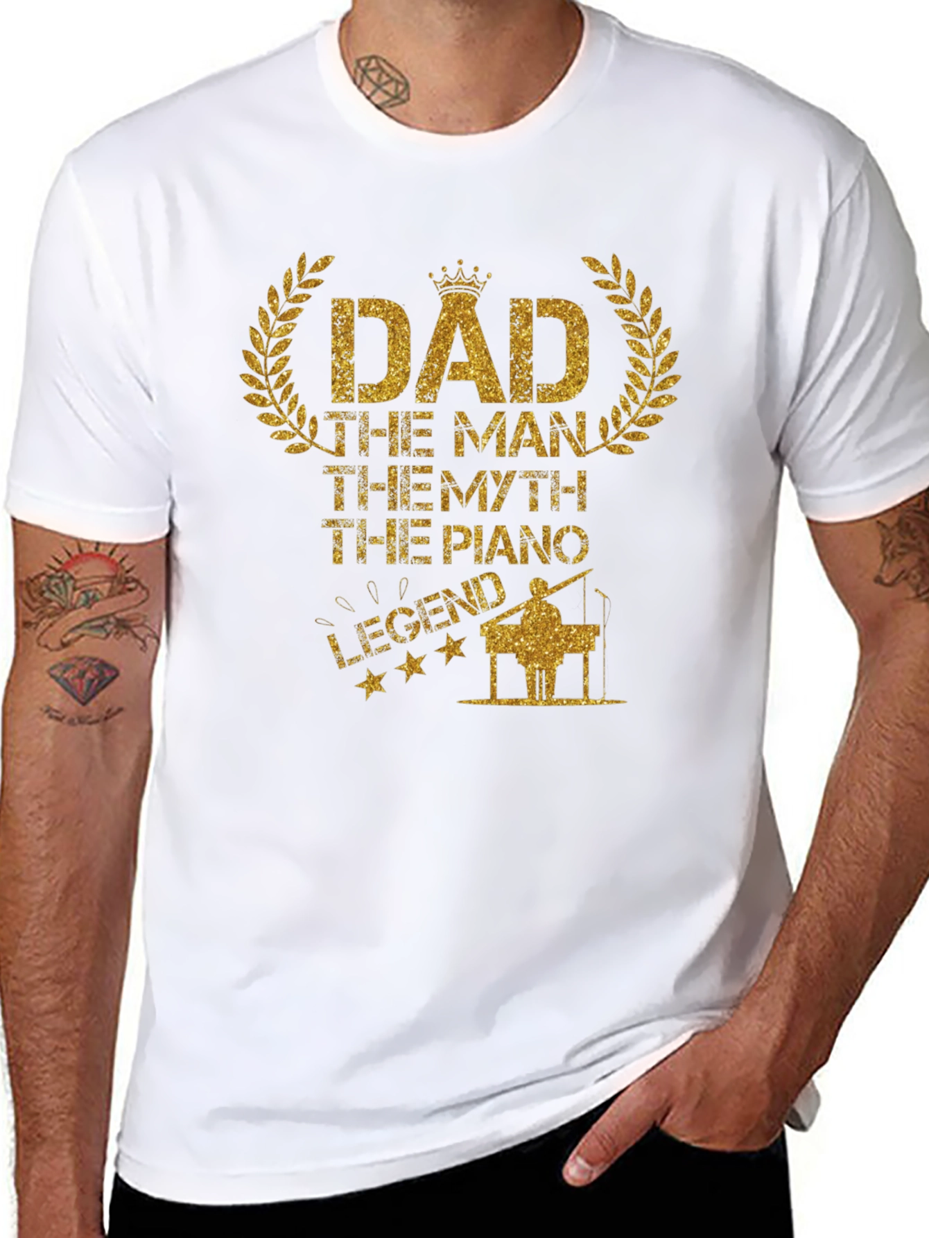 Dad Piano Legend T-Shirt - Musician Fathers Day Gift