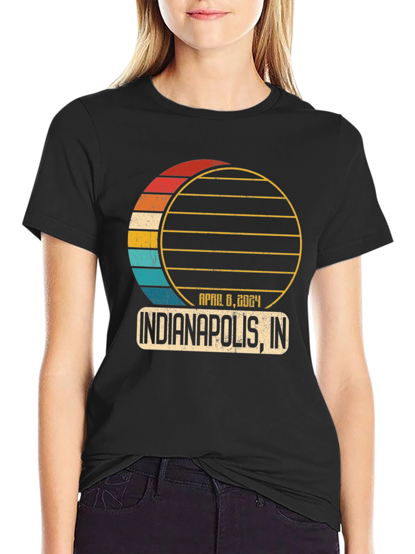 Indianapolis IN April 8 2024 Total Solar Eclipse T-Shirt