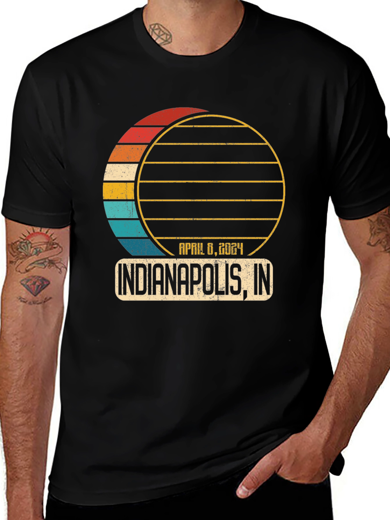 Indianapolis IN April 8 2024 Total Solar Eclipse T-Shirt