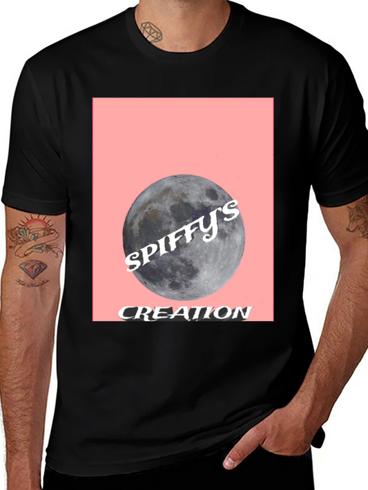 Spiffys Creation Moon Graphic Tee - Black