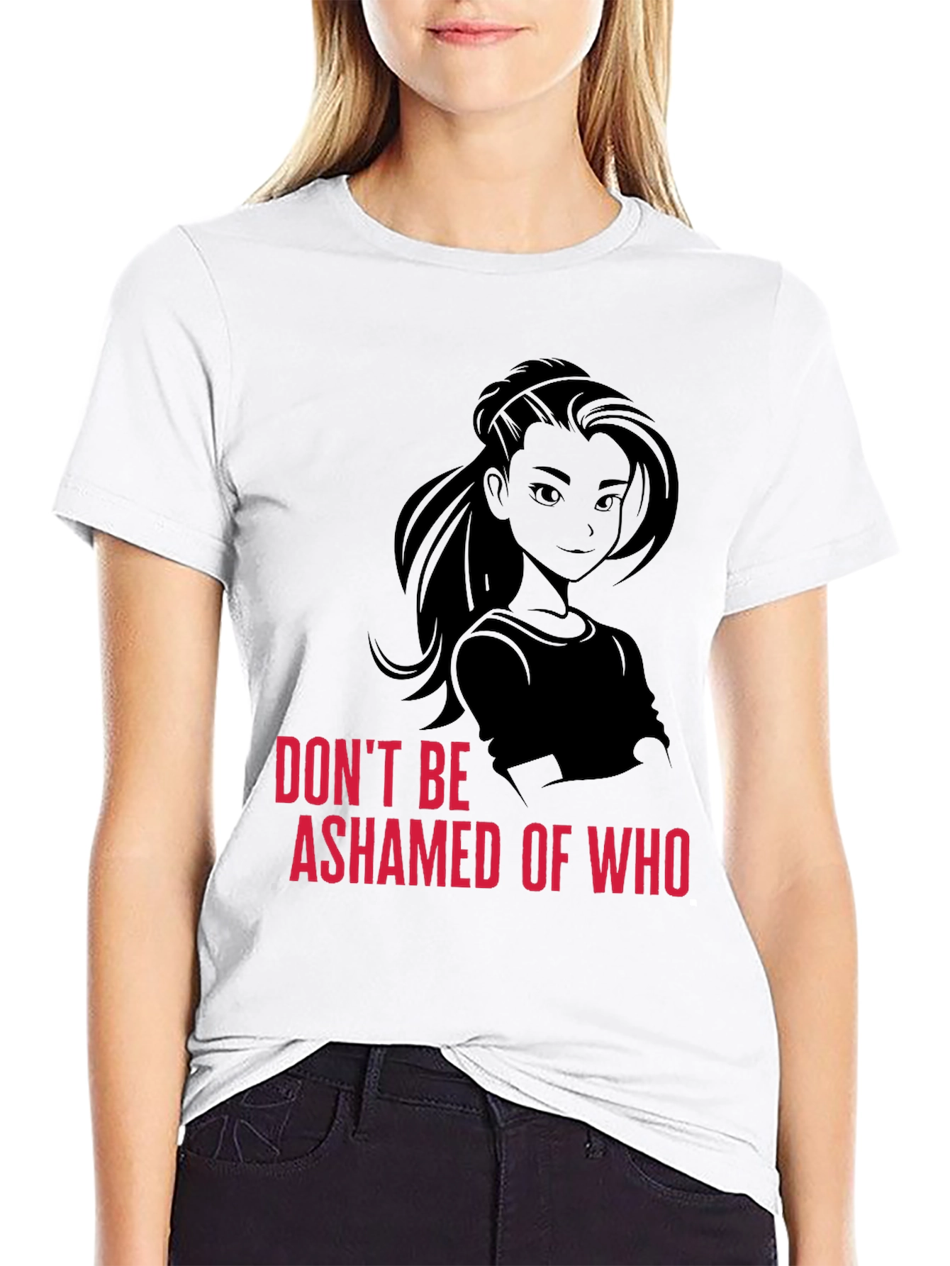 Empowering Black T-Shirt - Dont Be Ashamed