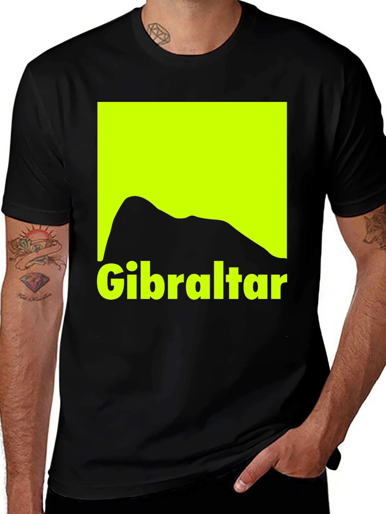 Gibraltar Rock T-Shirt - Cool Graphic Tee