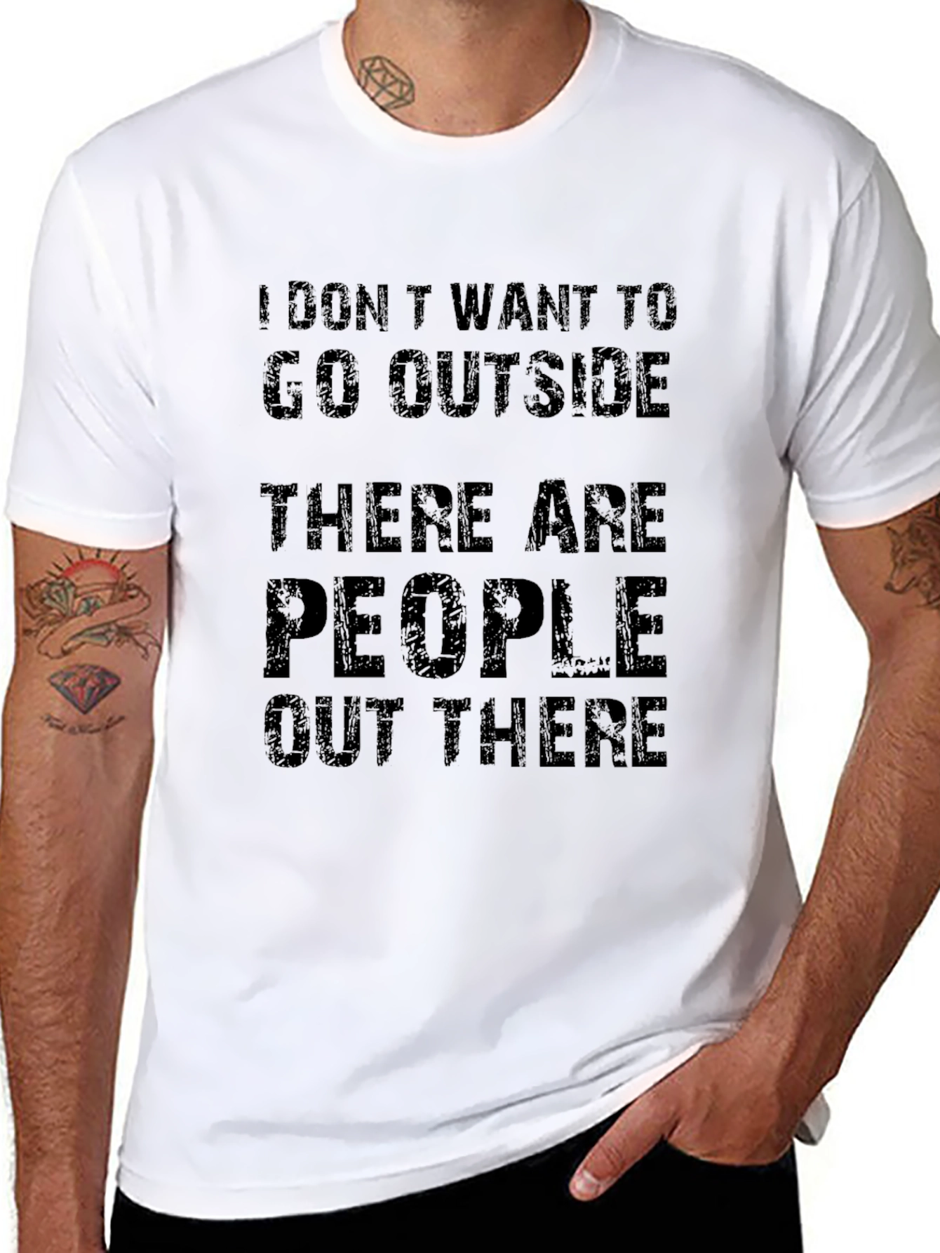 Introvert T-Shirt - I Dont Want to Go Outside