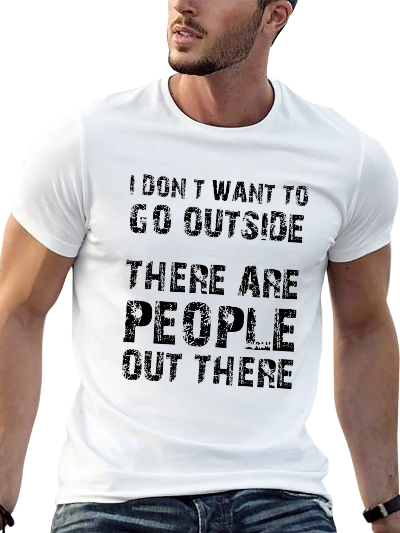Introvert T-Shirt - I Dont Want to Go Outside