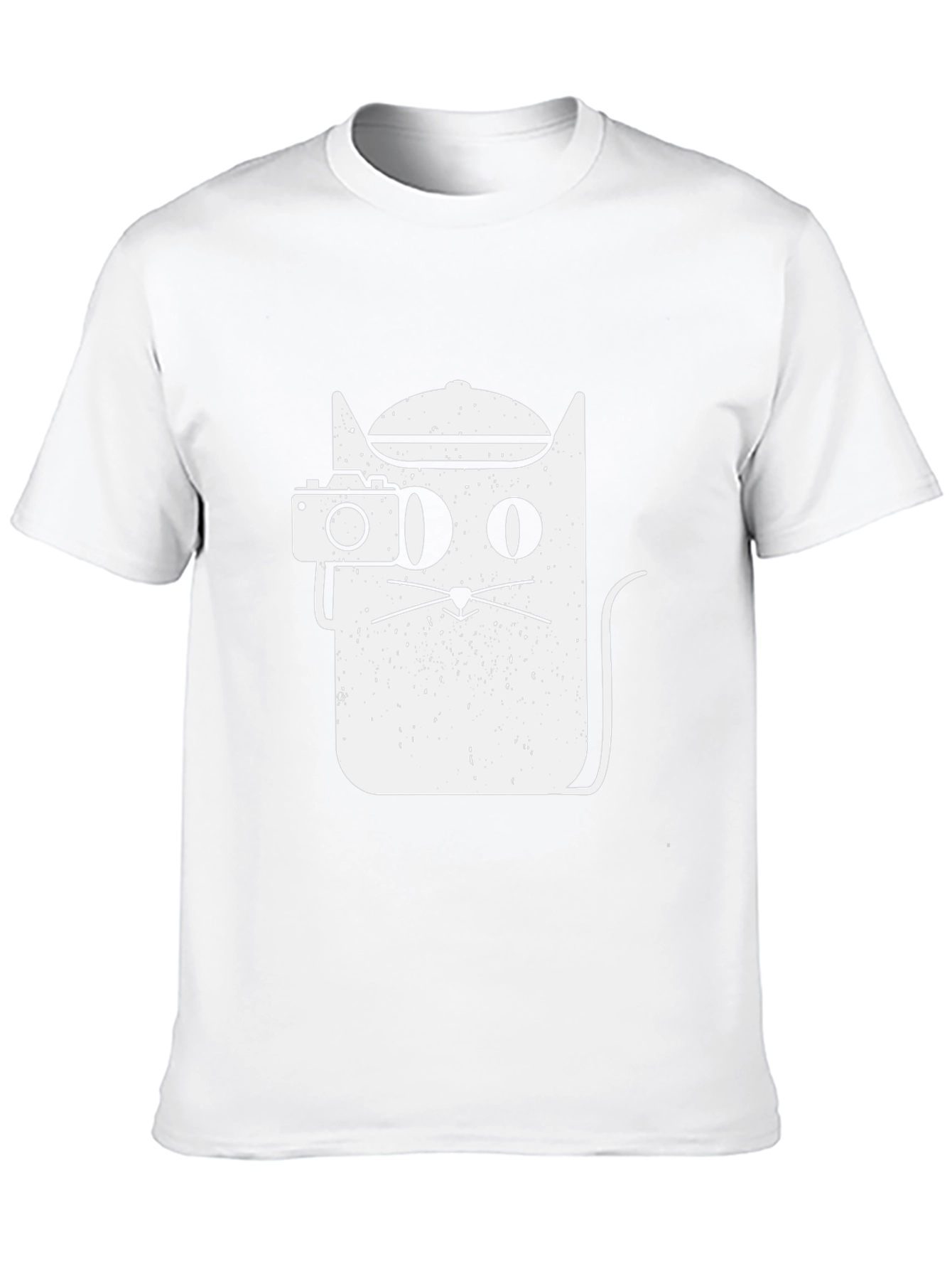 Cool Cat Photographer Graphic Tee - Unisex Black T-Shirt