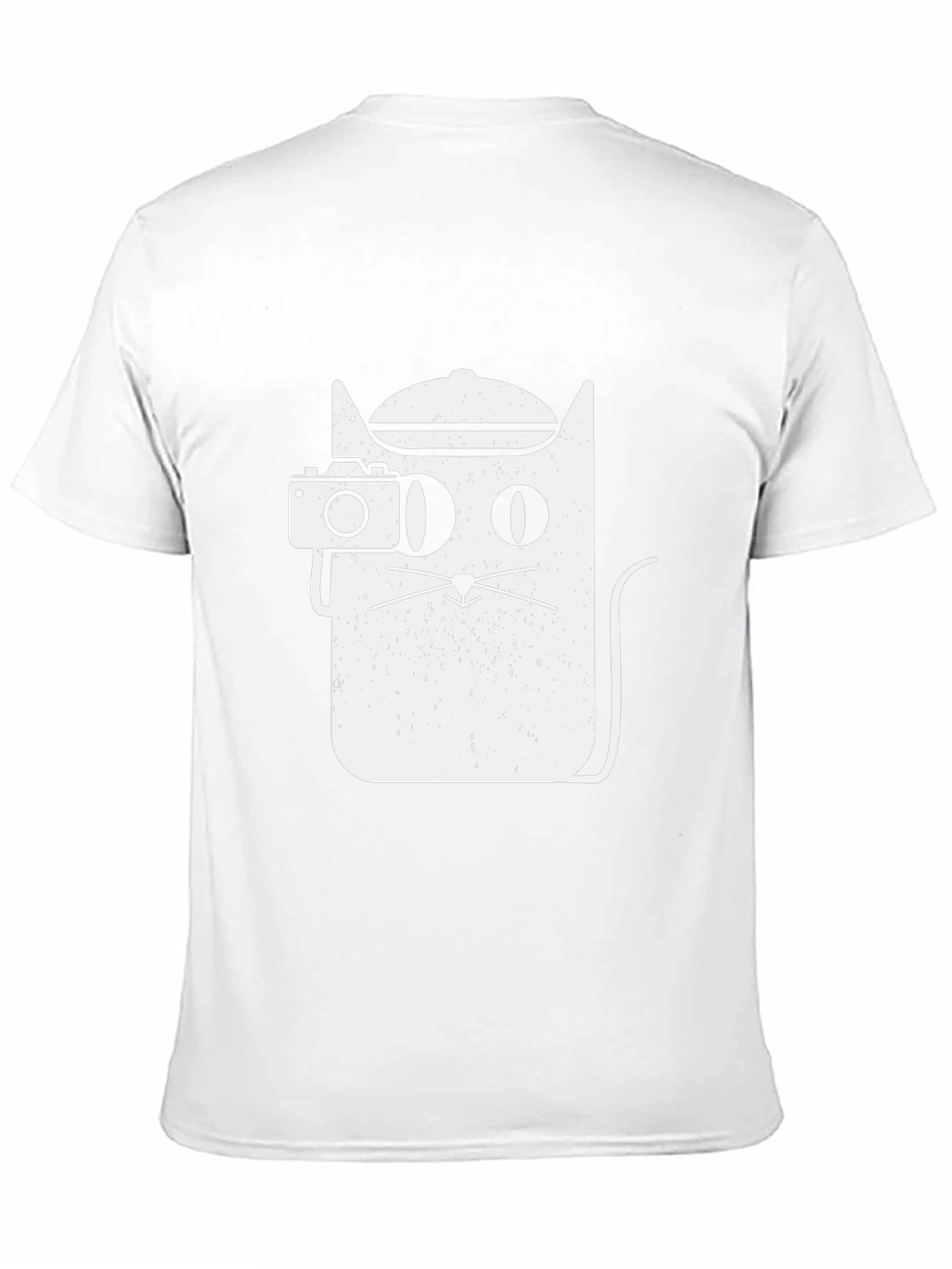 Cool Cat Photographer Graphic Tee - Unisex Black T-Shirt