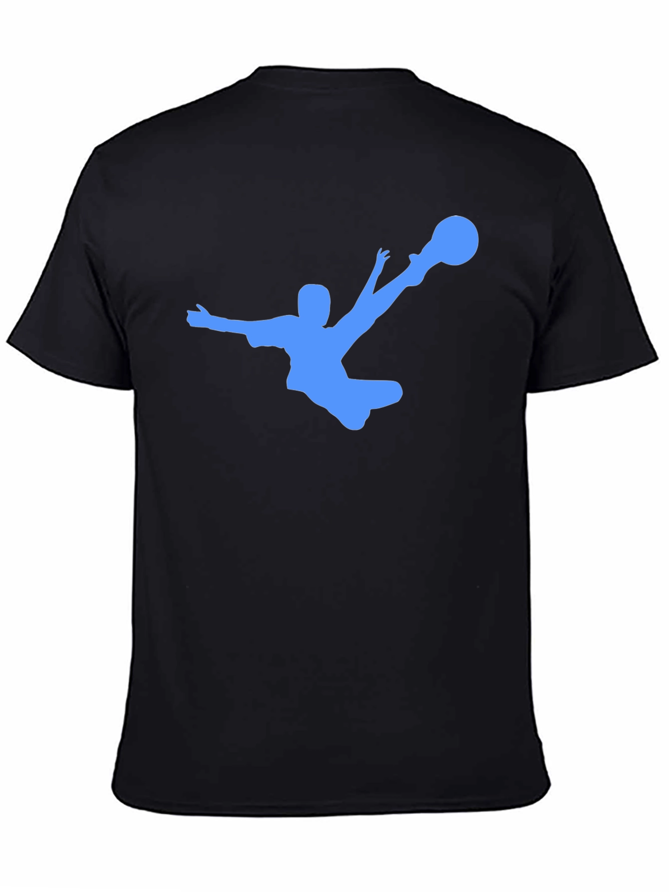 Soccer Kick Black T-Shirt - Cool Graphic Tee