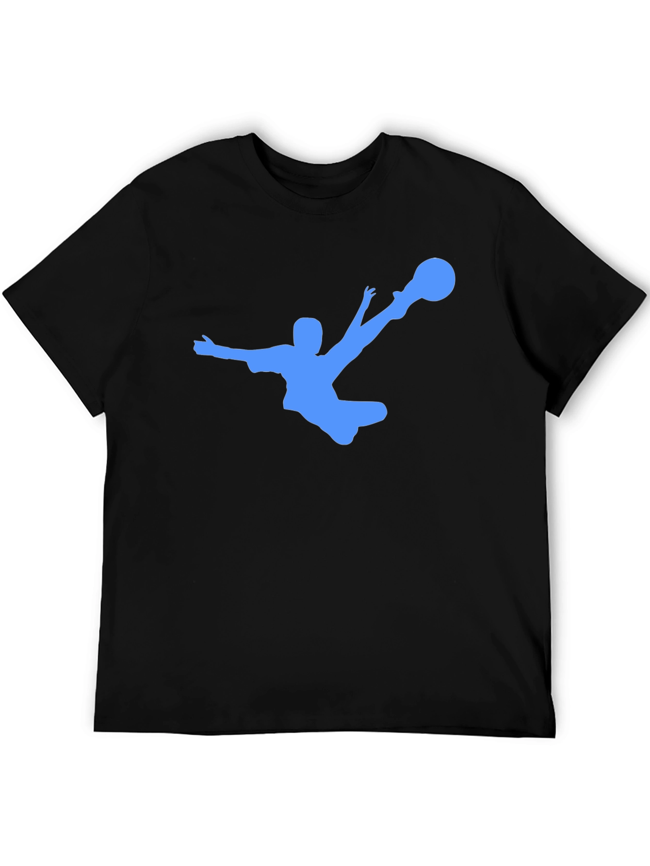 Soccer Kick Black T-Shirt - Cool Graphic Tee