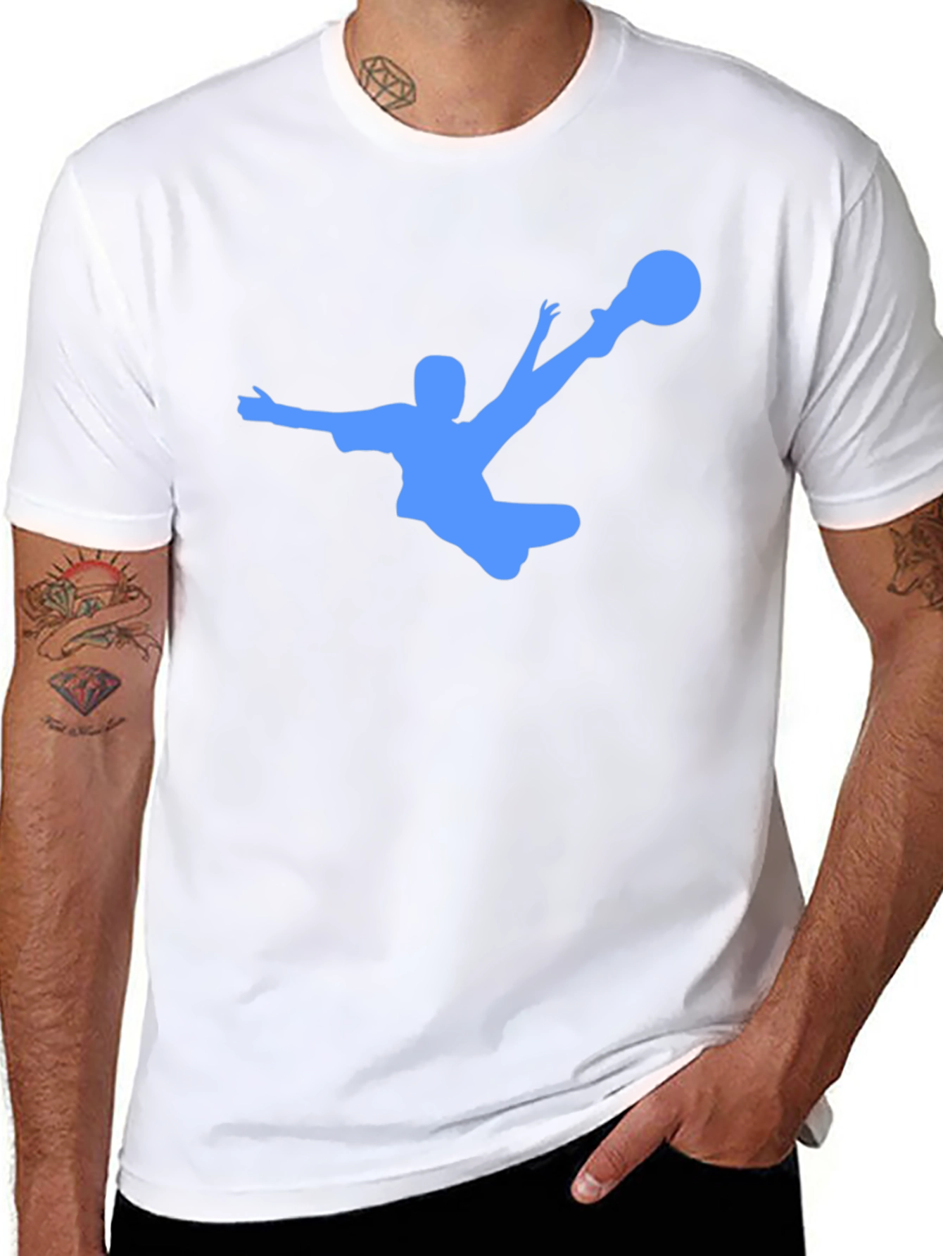 Soccer Kick Black T-Shirt - Cool Graphic Tee