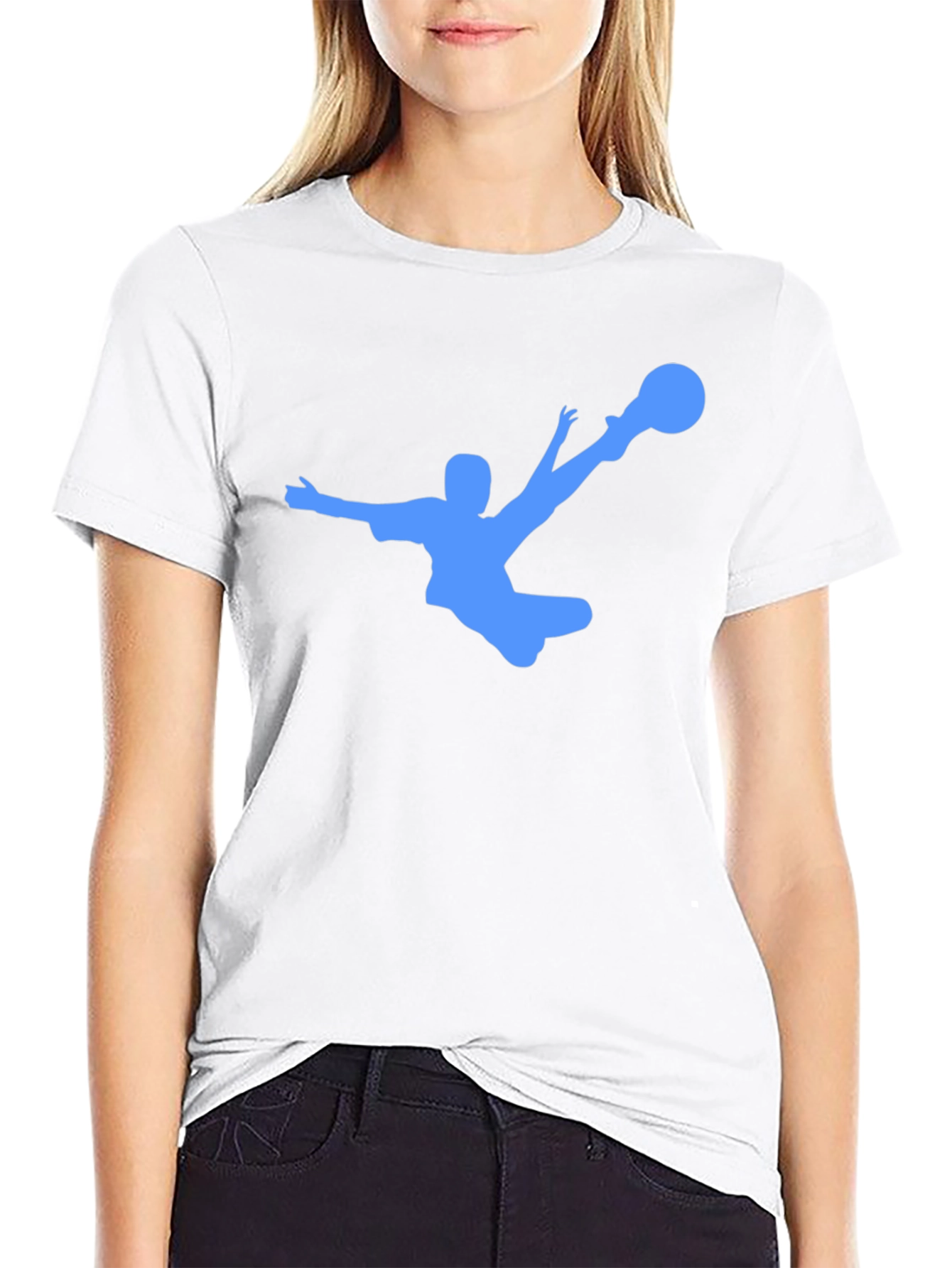 Soccer Kick Black T-Shirt - Cool Graphic Tee