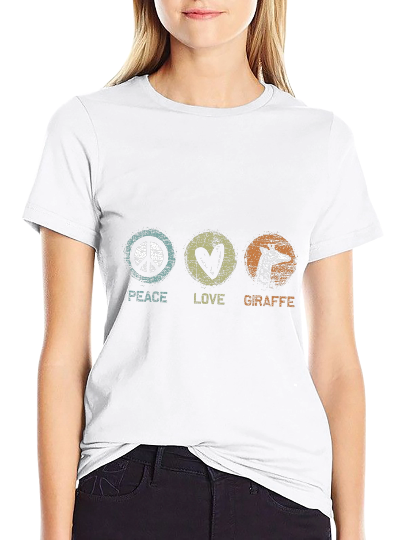 Peace Love Giraffe T-Shirt