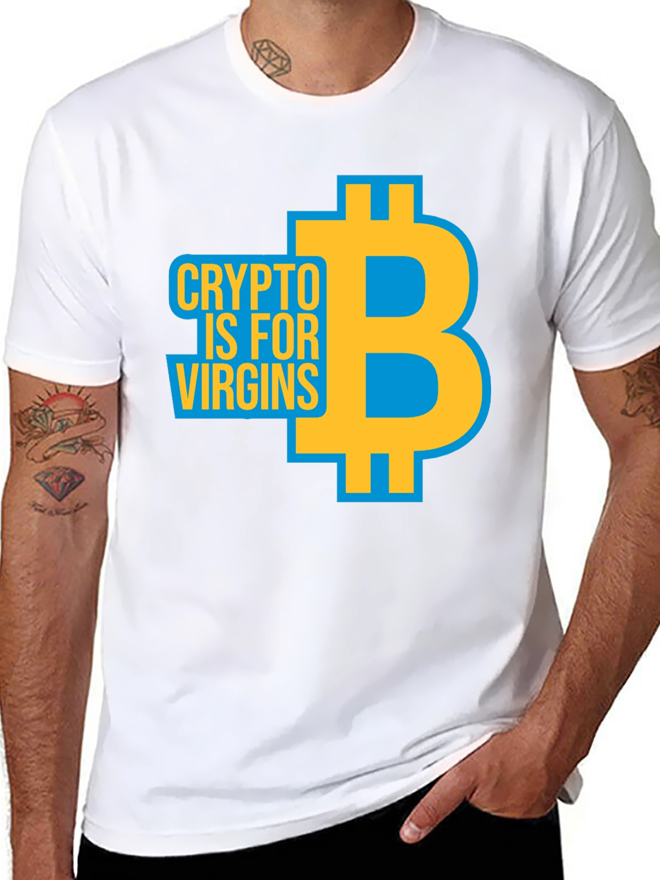 Crypto Virgins Graphic Tee - Bitcoin T-Shirt