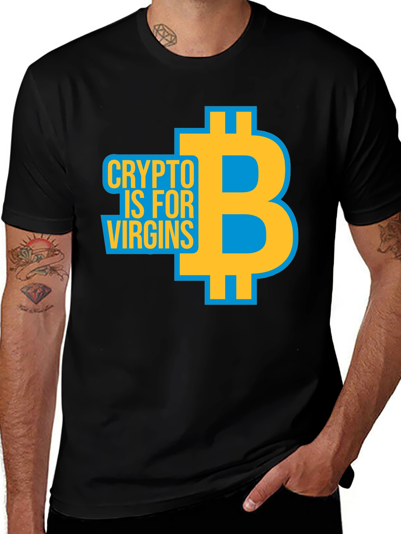 Crypto Virgins Graphic Tee - Bitcoin T-Shirt