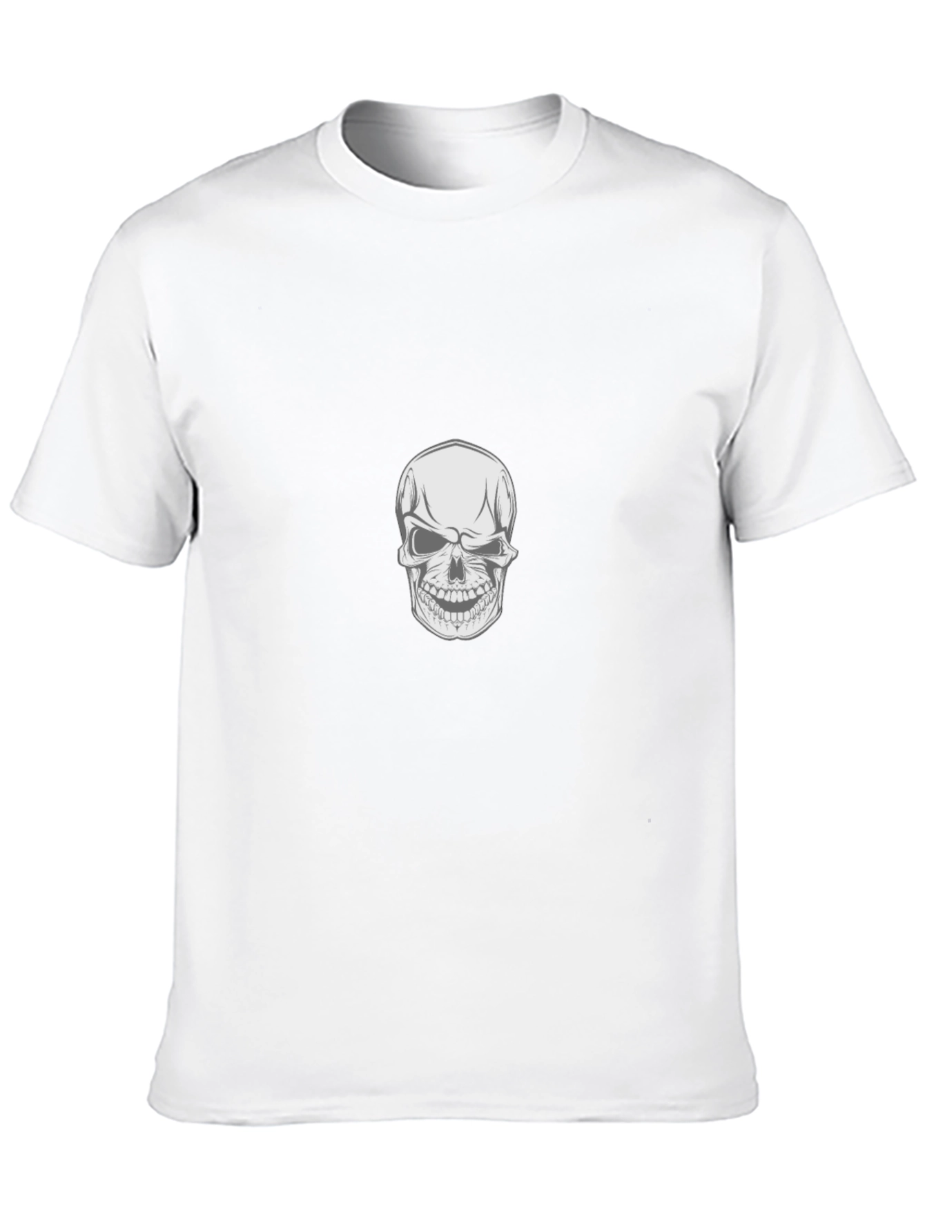 Skull Graphic Print Black T-Shirt