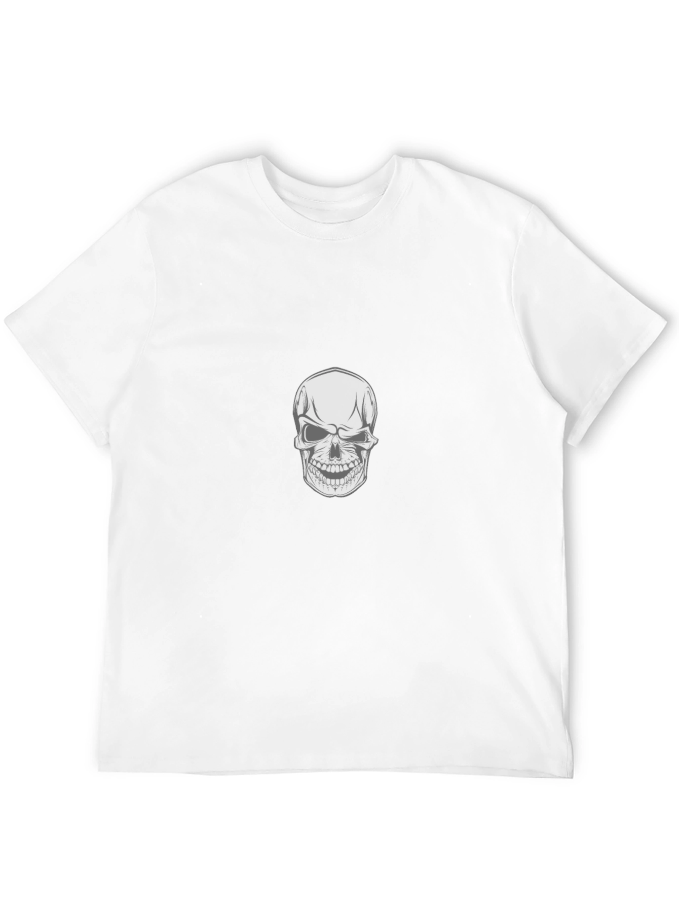 Skull Graphic Print Black T-Shirt