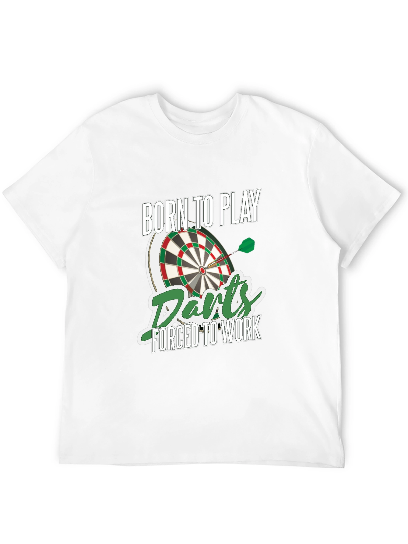 Born to Play Darts Mens Graphic T-Shirt