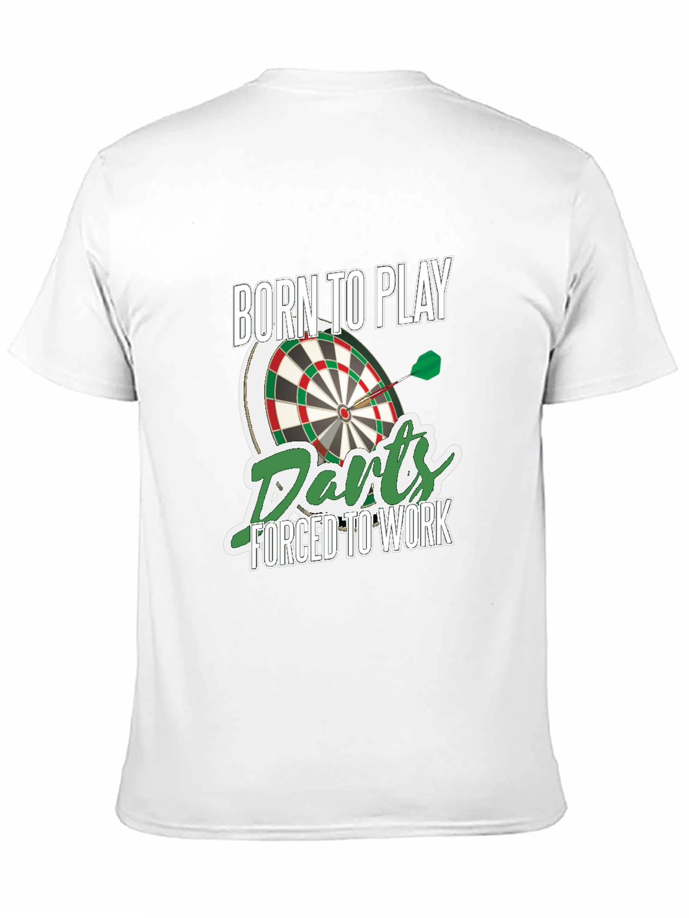 Born to Play Darts Mens Graphic T-Shirt
