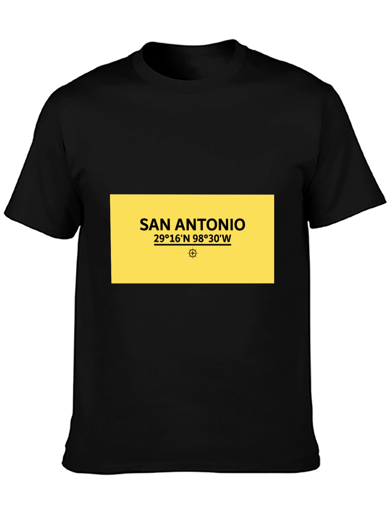 San Antonio Coordinates Graphic T-Shirt