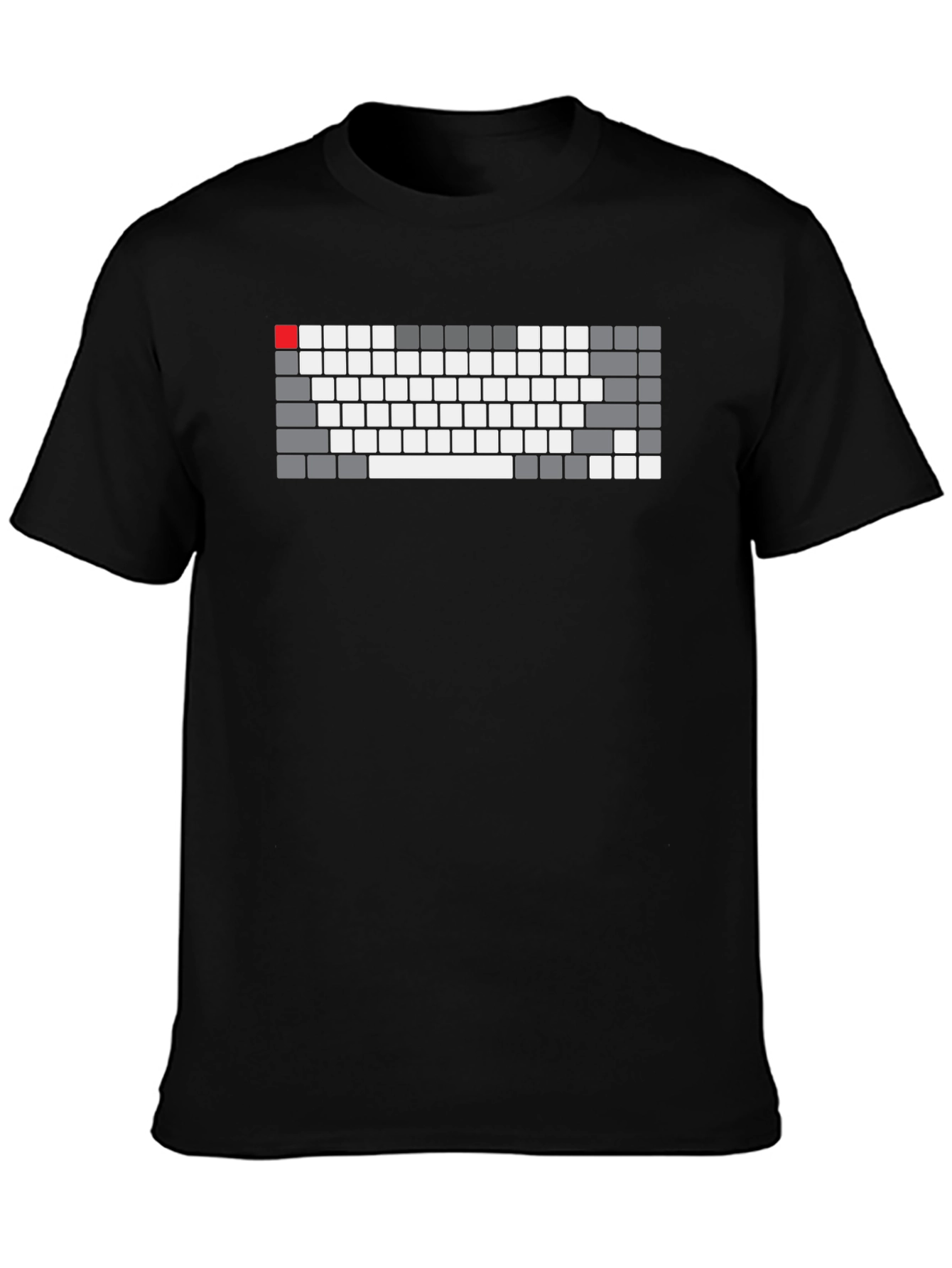 Keyboard Layout Graphic Tee - Black