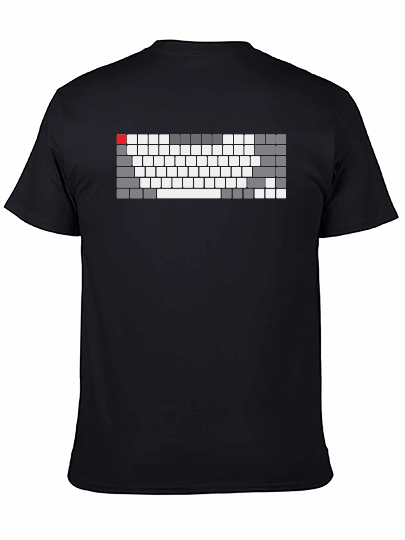 Keyboard Layout Graphic Tee - Black