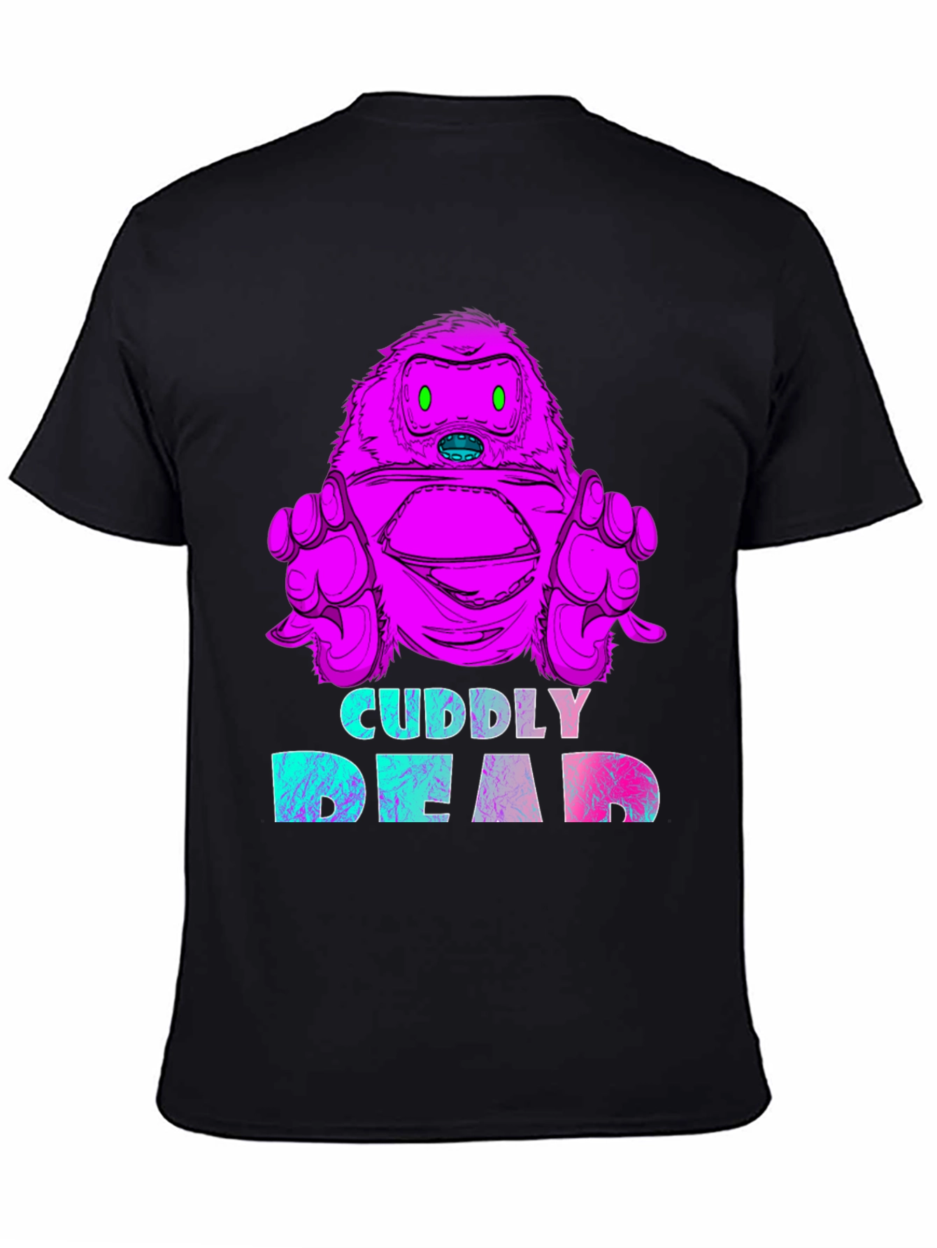 Cuddly Dead Monster Graphic Tee - Black