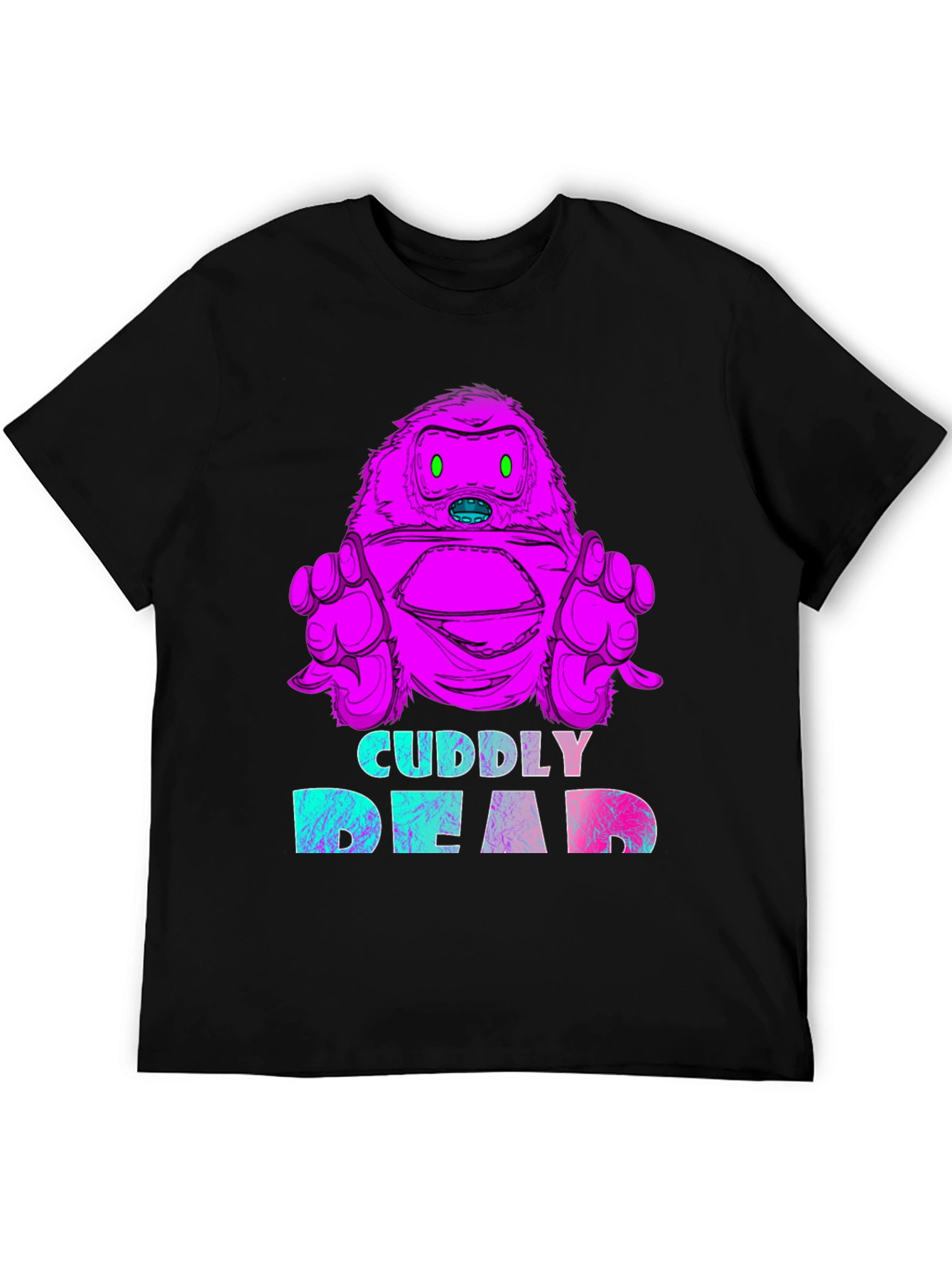 Cuddly Dead Monster Graphic Tee - Black