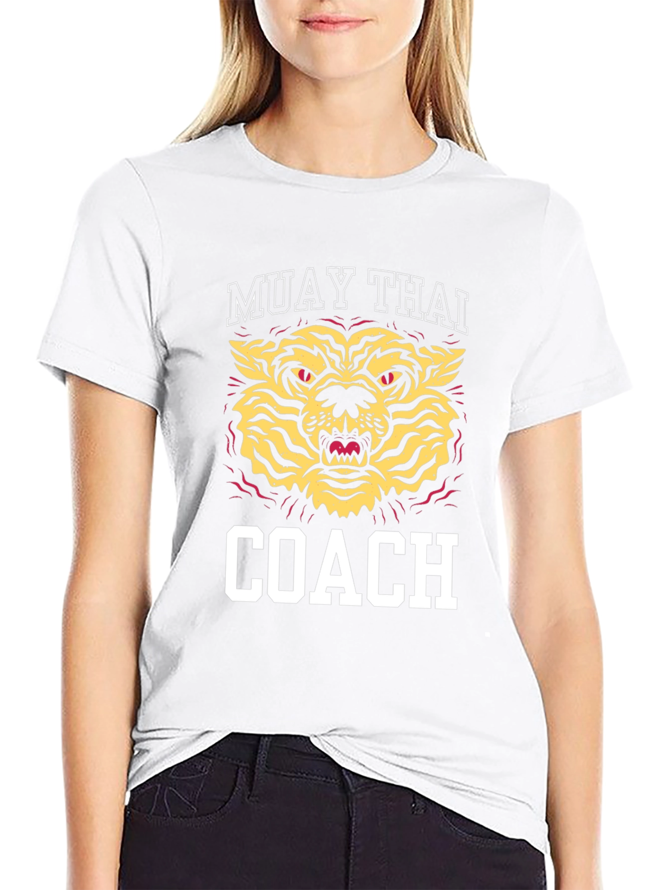 Muay Thai Coach Graphic T-Shirt Tiger Design
