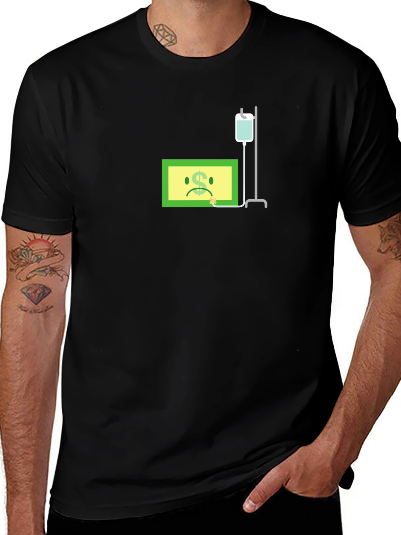 Funny Sick Dollar Bill T-Shirt