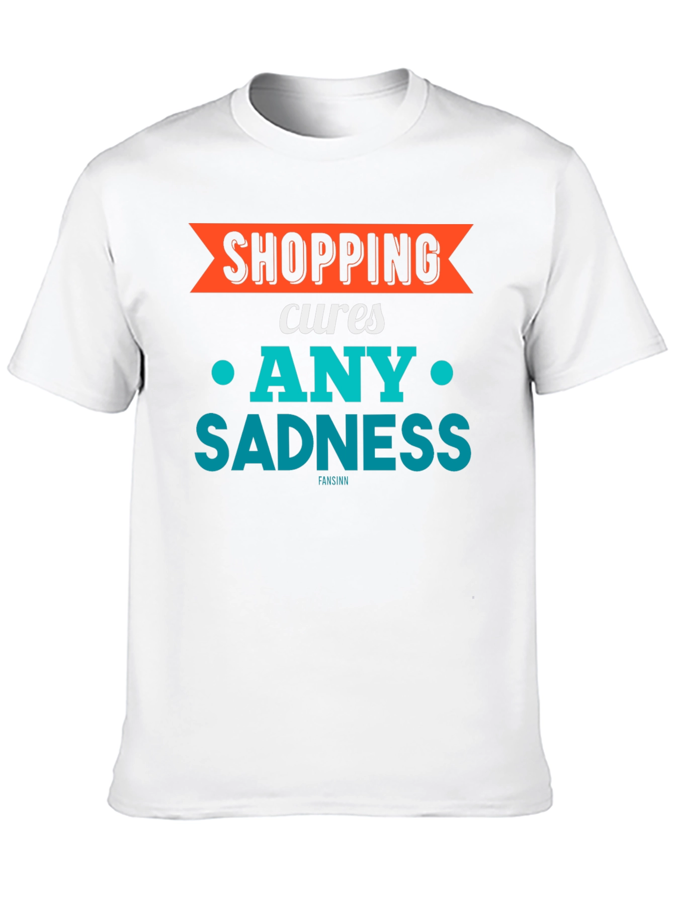 Shopping Cures Sadness Graphic T-Shirt