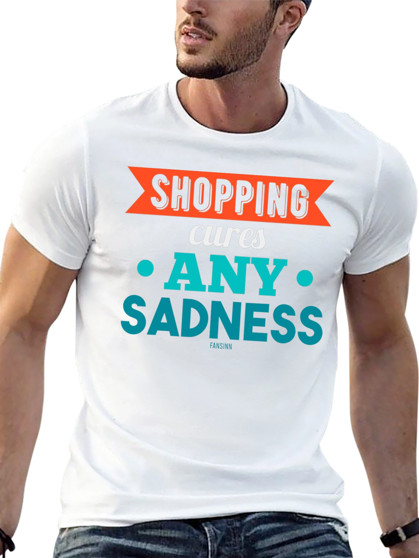 Shopping Cures Sadness Graphic T-Shirt