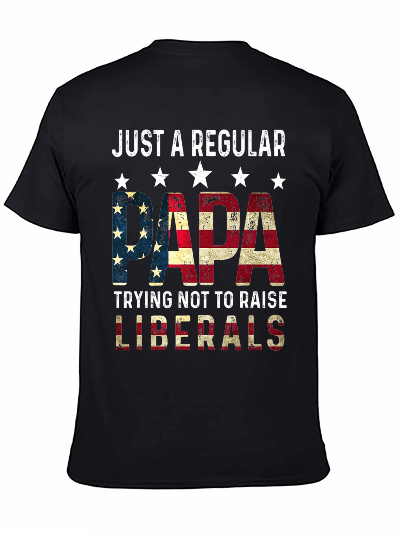 Regular Papa USA Flag Graphic Tee