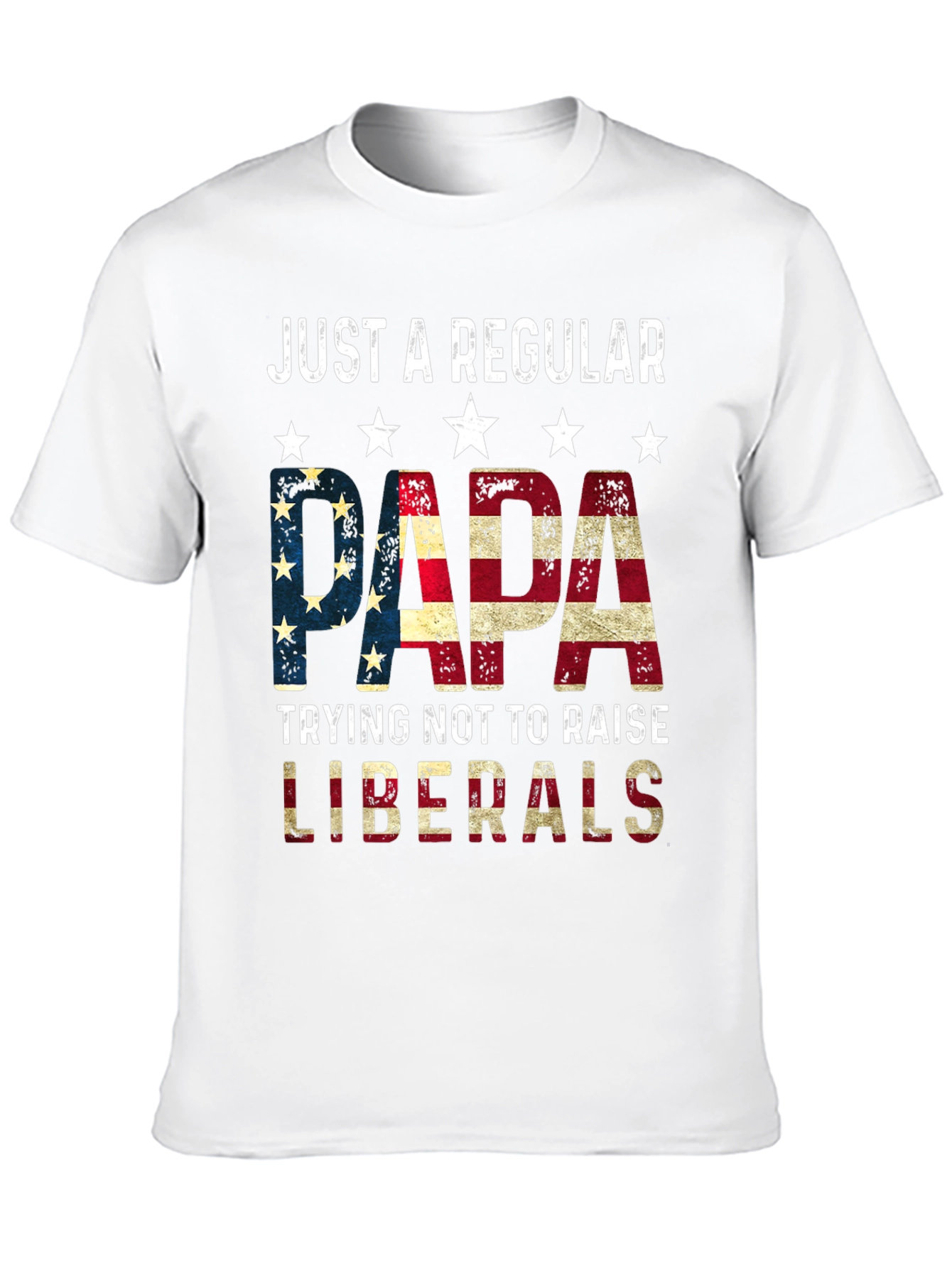 Regular Papa USA Flag Graphic Tee
